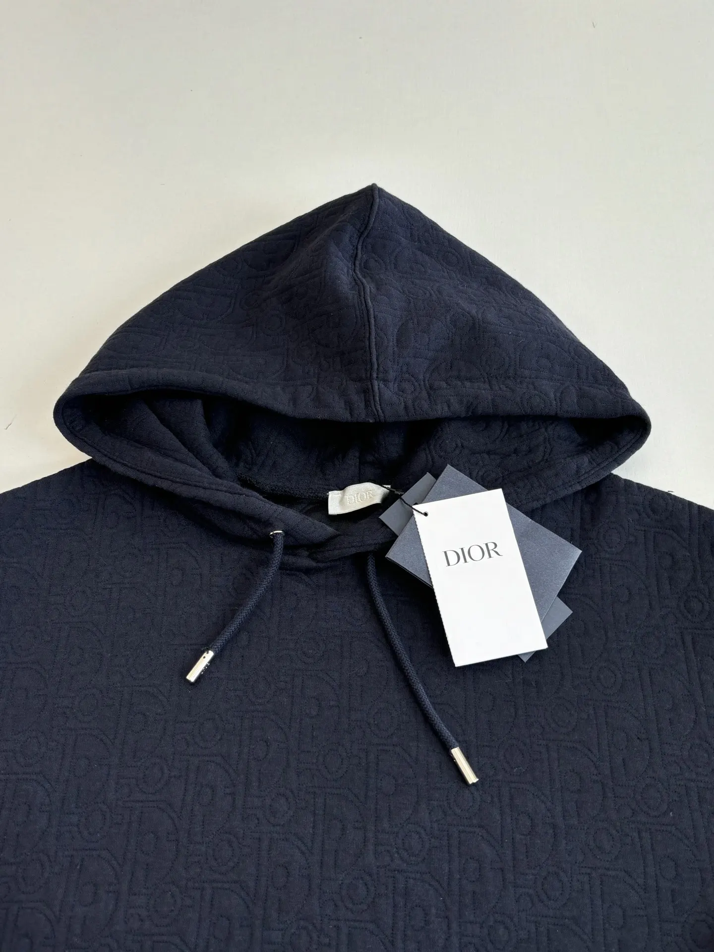 Oblique Jacquard Cotton-Blend Hoodie D25522013 — view 5