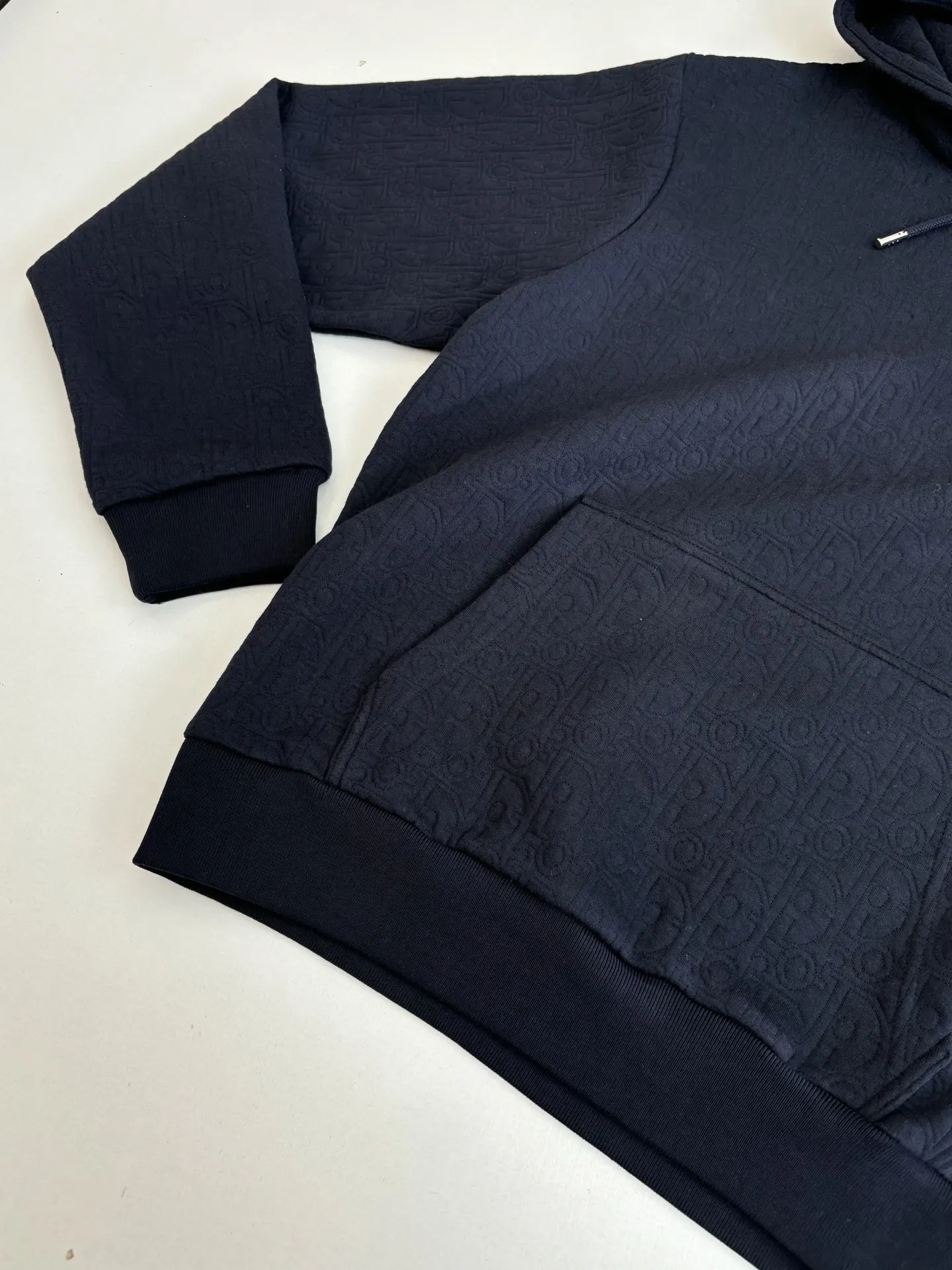 Oblique Jacquard Cotton-Blend Hoodie D25522013 — view 7
