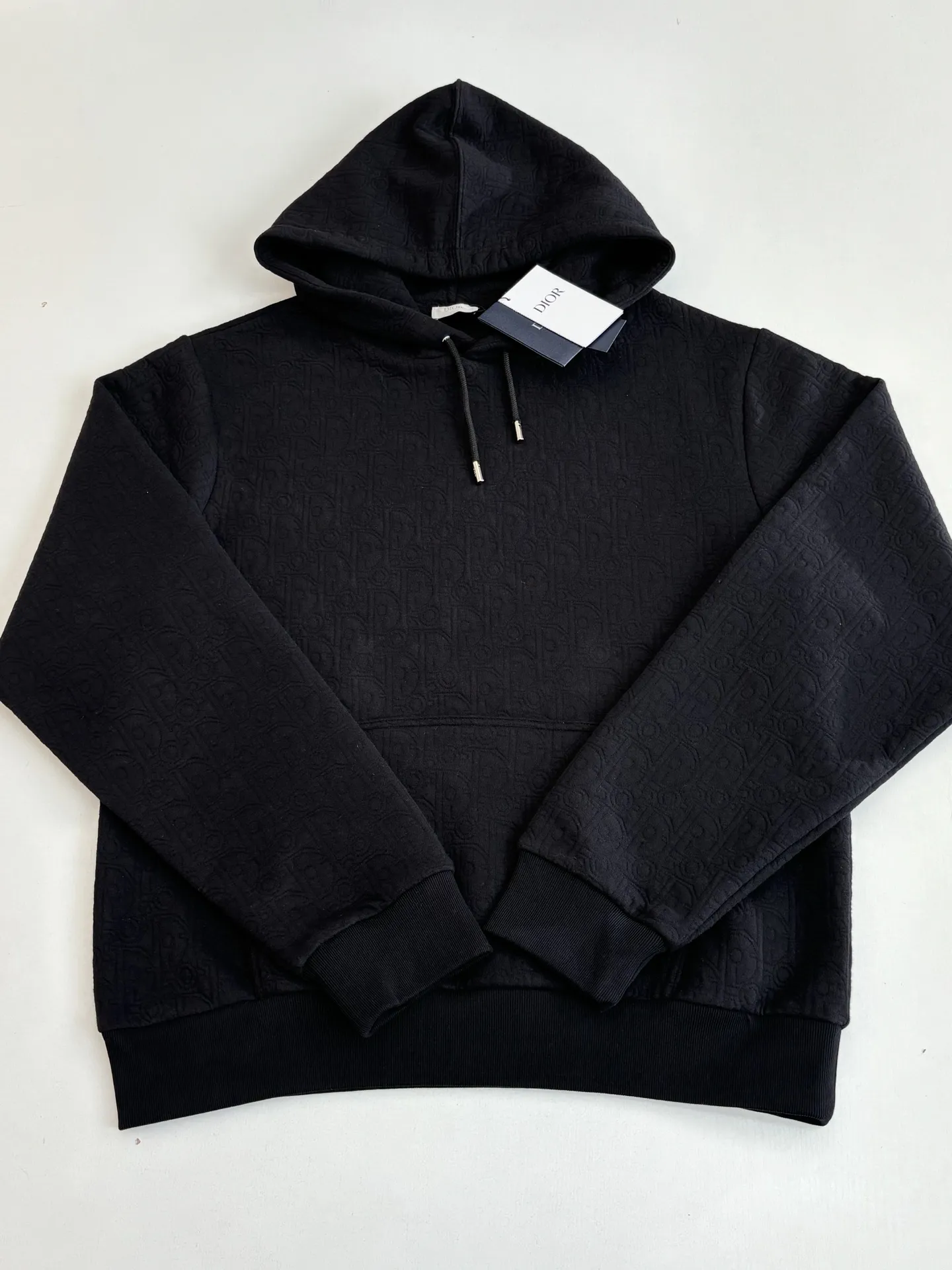 Oblique Jacquard Cotton-Blend Hoodie D25522012 — view 3