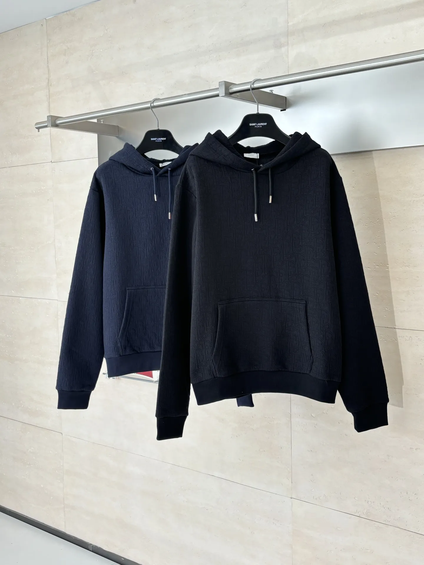 Oblique Jacquard Cotton-Blend Hoodie D25522012 — view 4