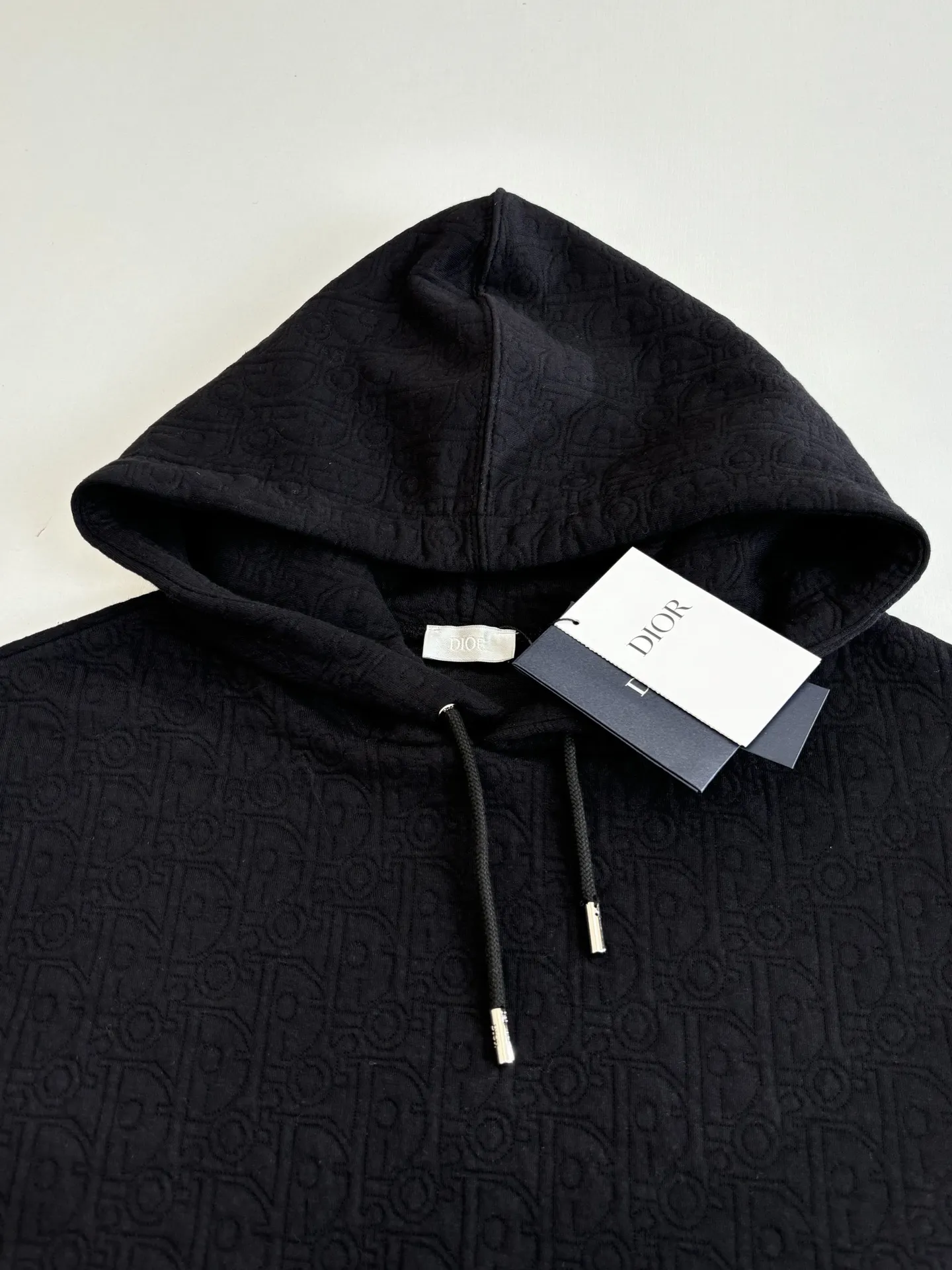 Oblique Jacquard Cotton-Blend Hoodie D25522012 — view 5