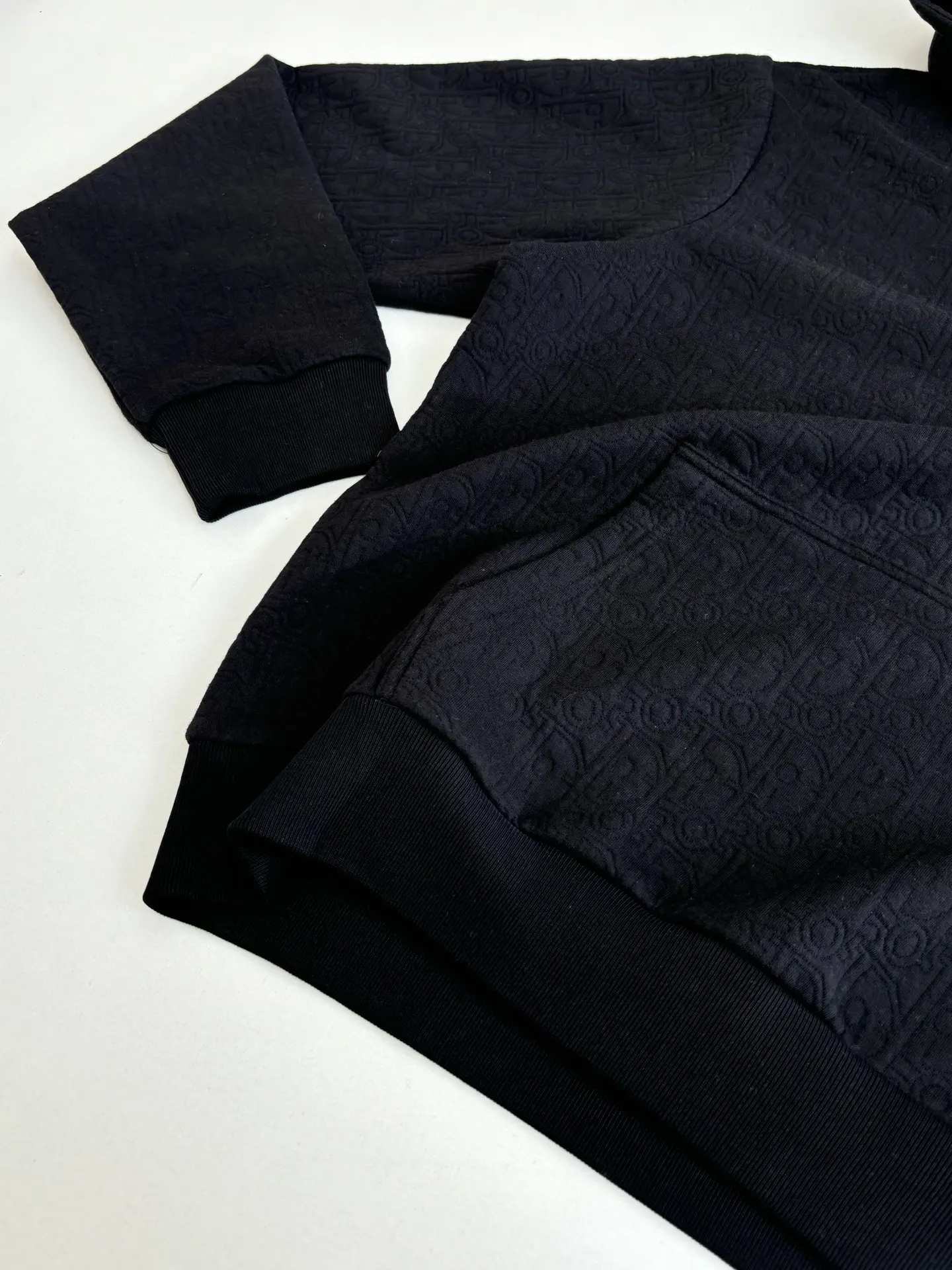 Oblique Jacquard Cotton-Blend Hoodie D25522012 — view 6