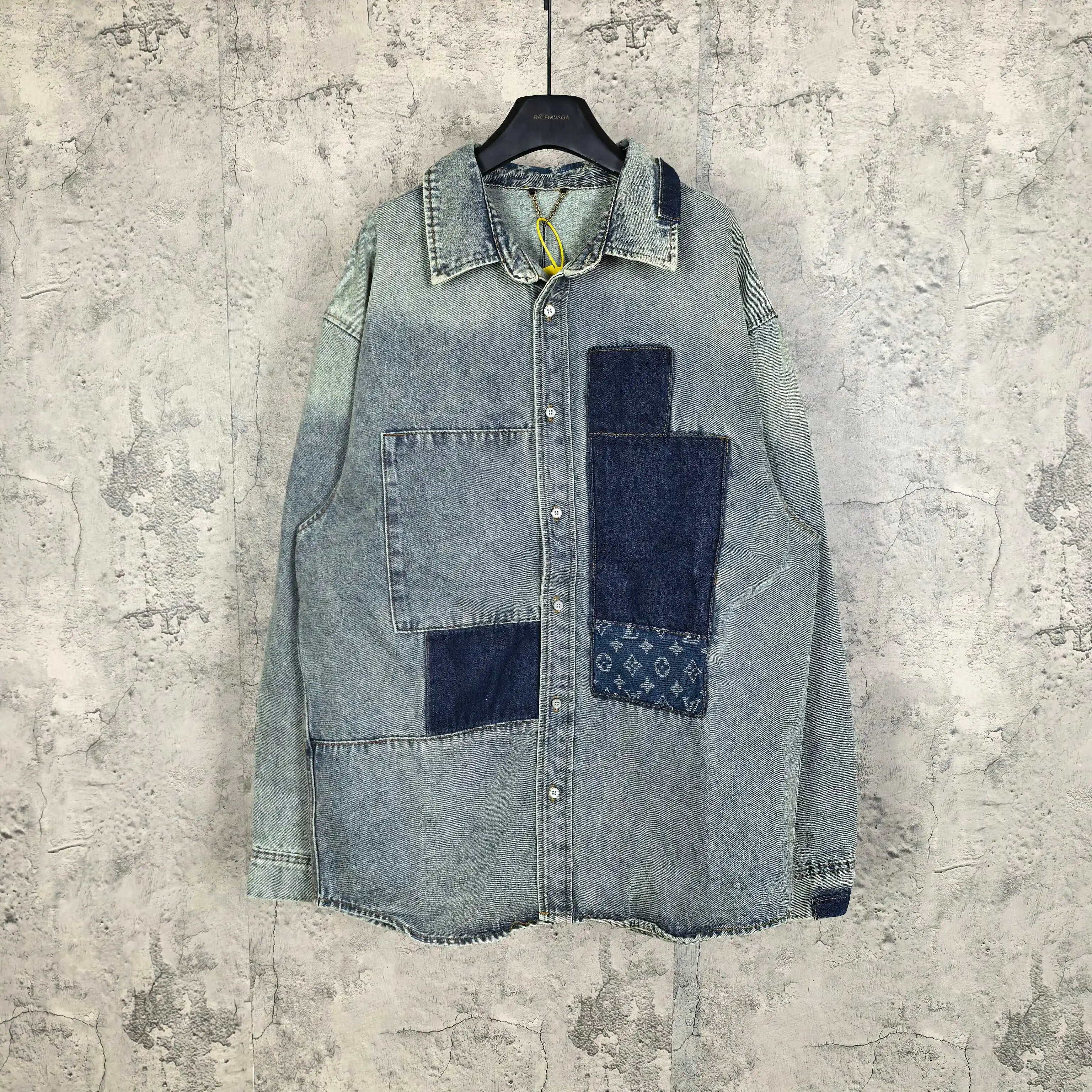 Patchwork Monogram Denim Shirt Jacket D25524502