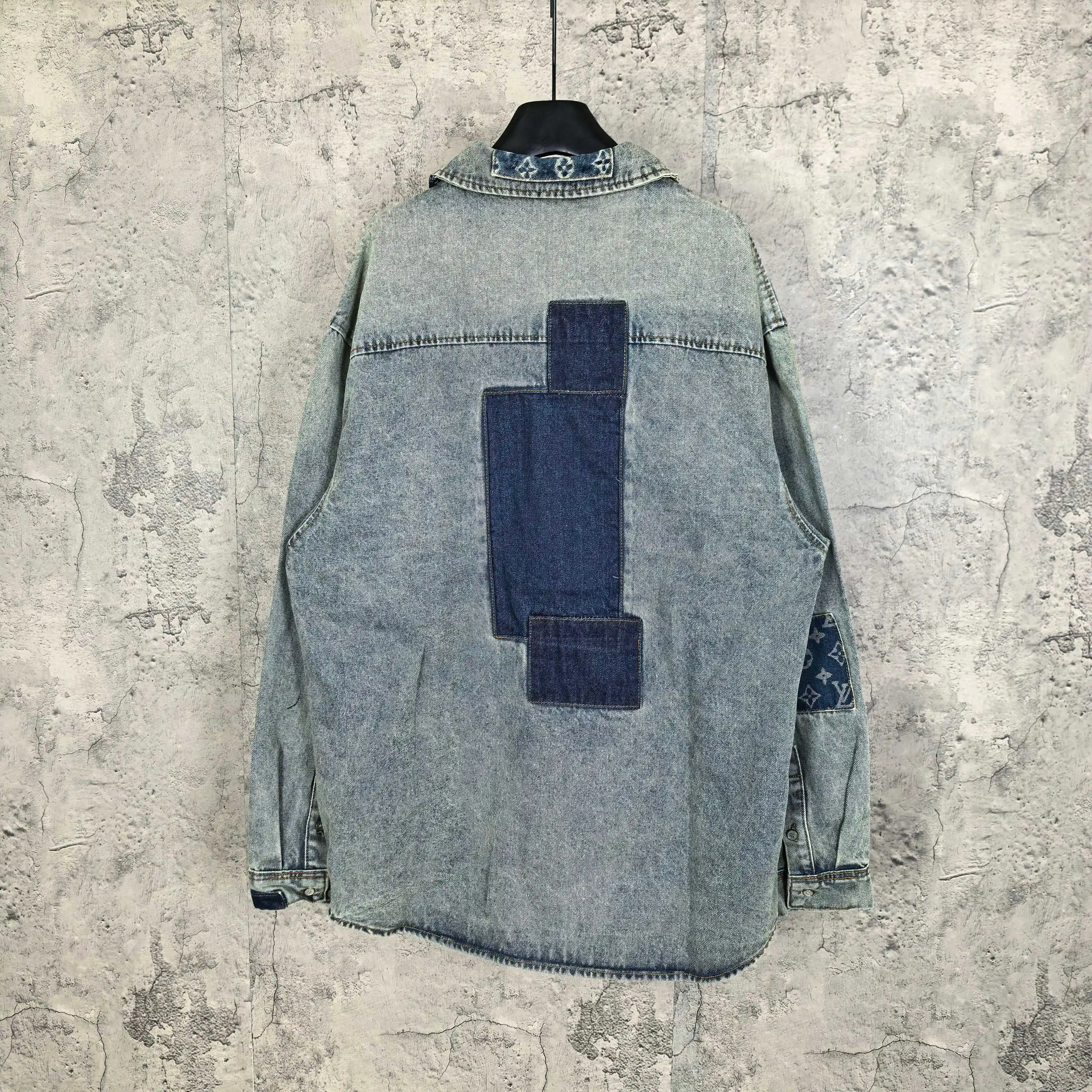 Patchwork Monogram Denim Shirt Jacket D25524502 — view 2