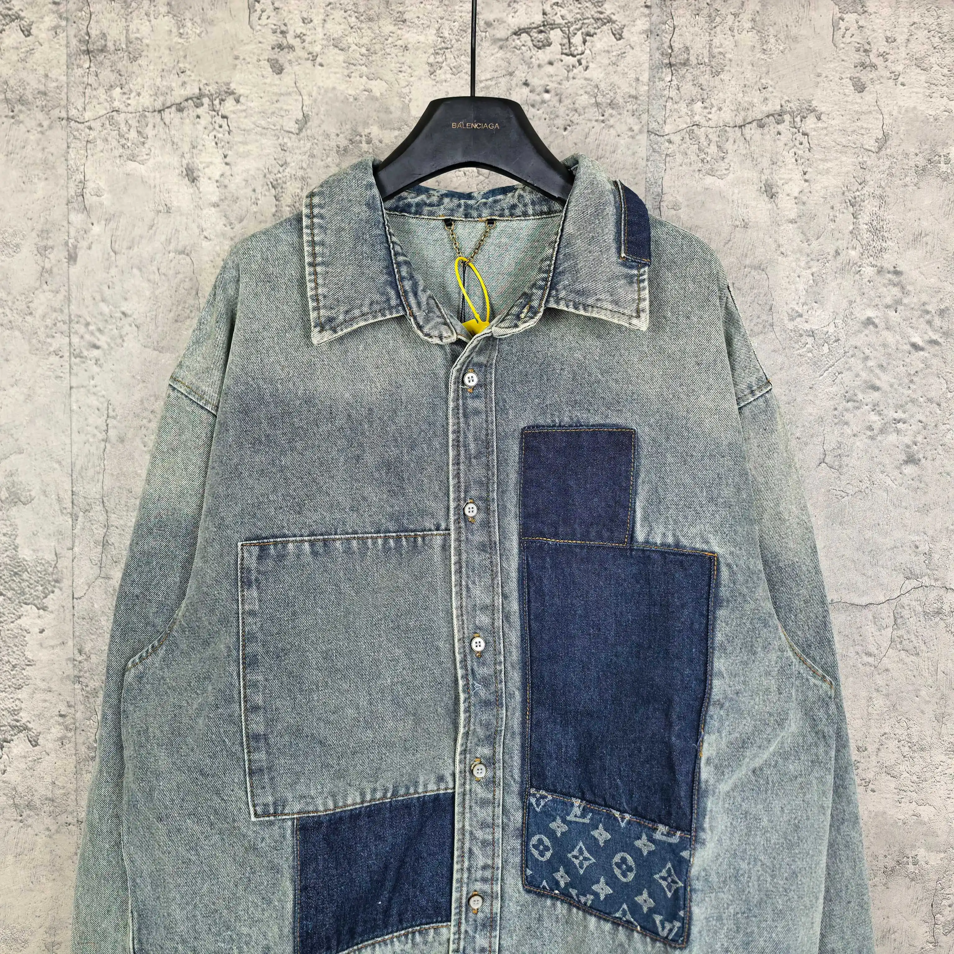Patchwork Monogram Denim Shirt Jacket D25524502 — view 3