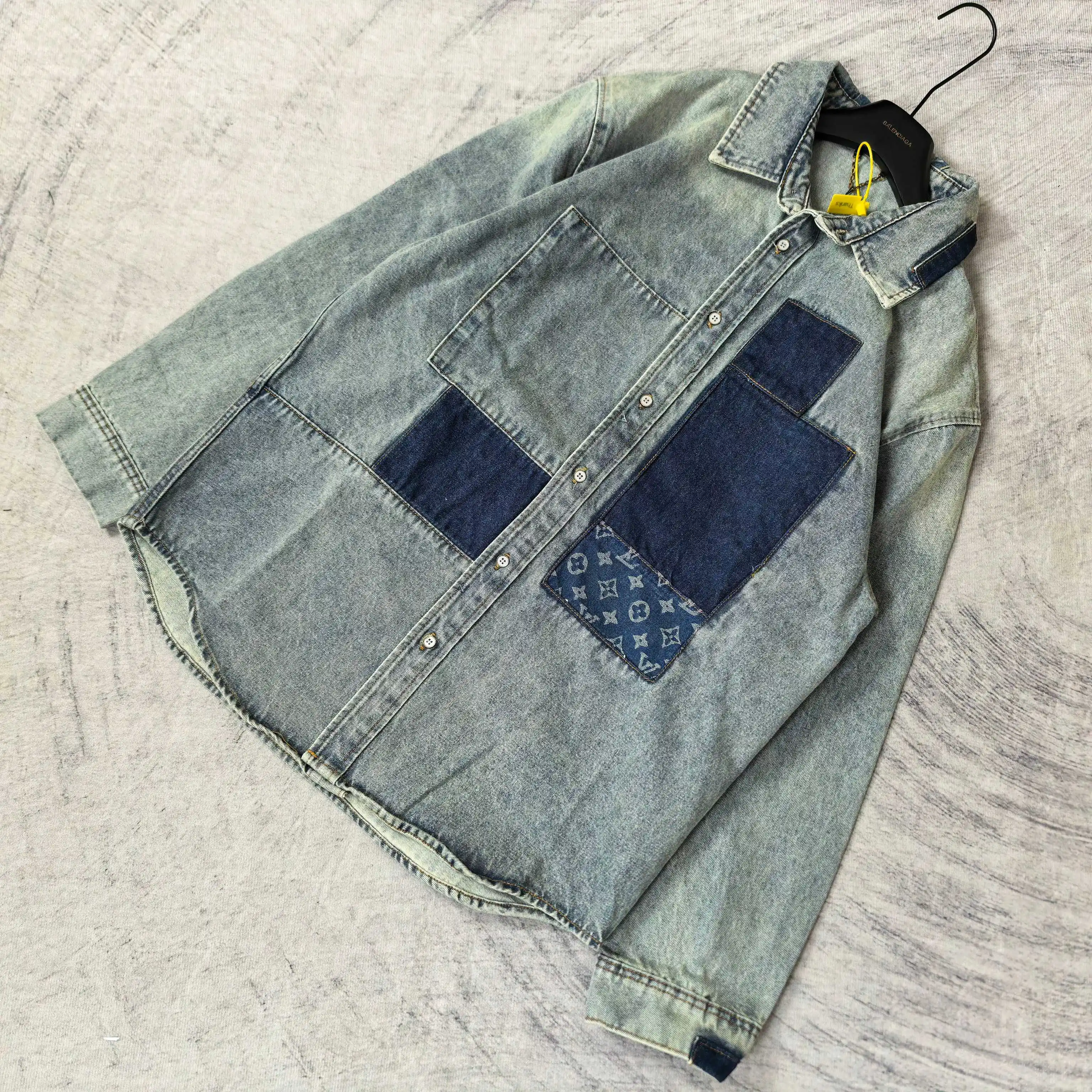 Patchwork Monogram Denim Shirt Jacket D25524502 — view 4