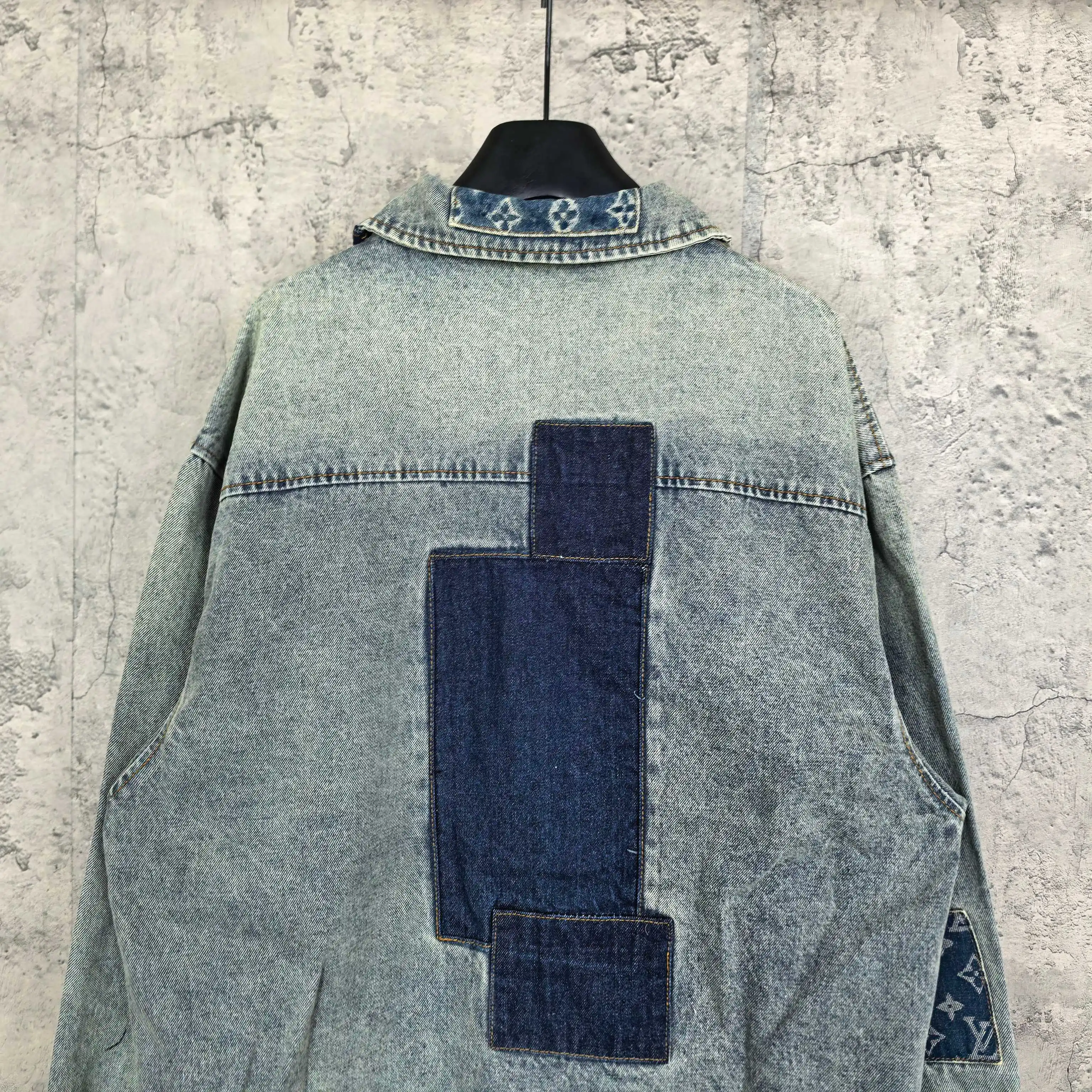 Patchwork Monogram Denim Shirt Jacket D25524502 — view 6