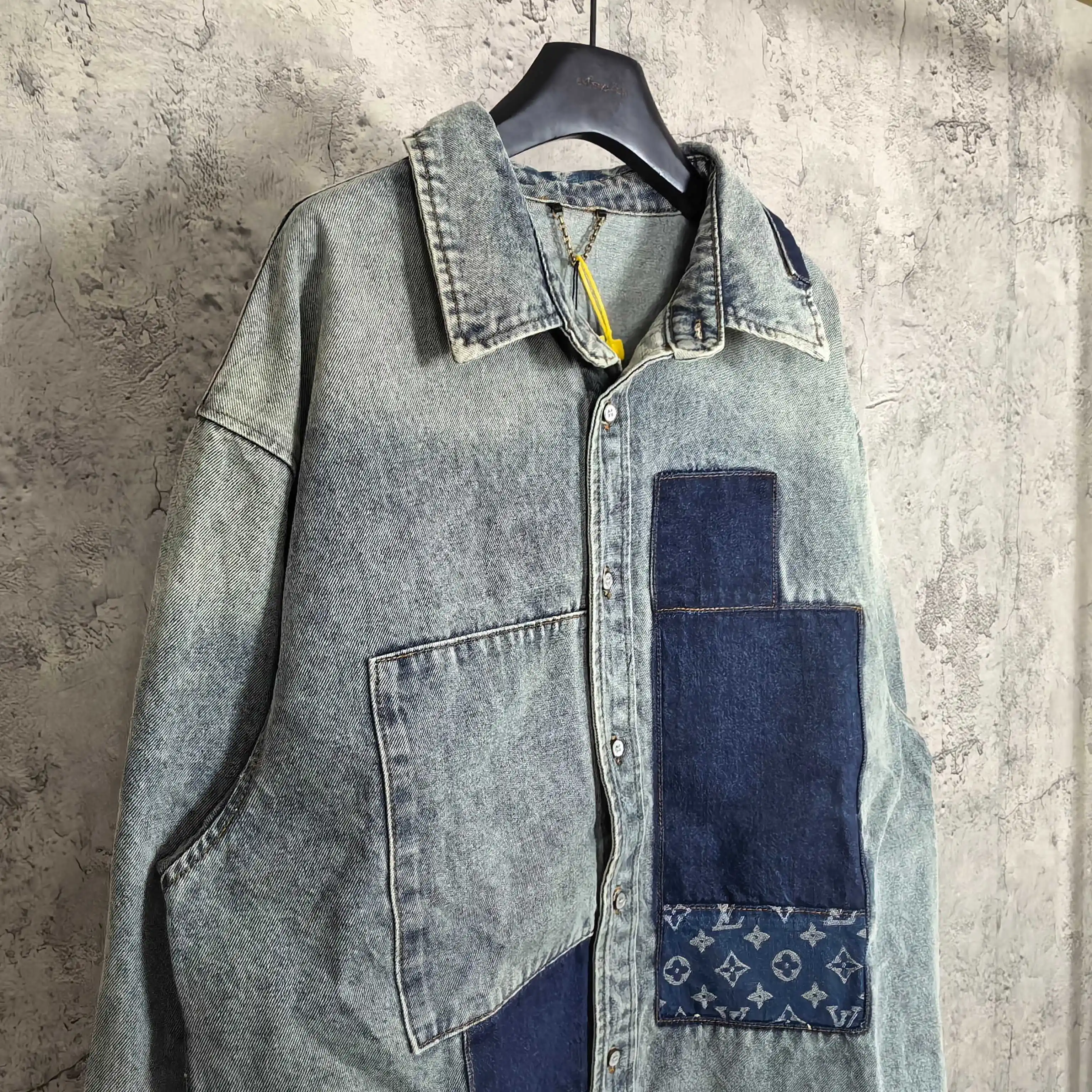 Patchwork Monogram Denim Shirt Jacket D25524502 — view 7