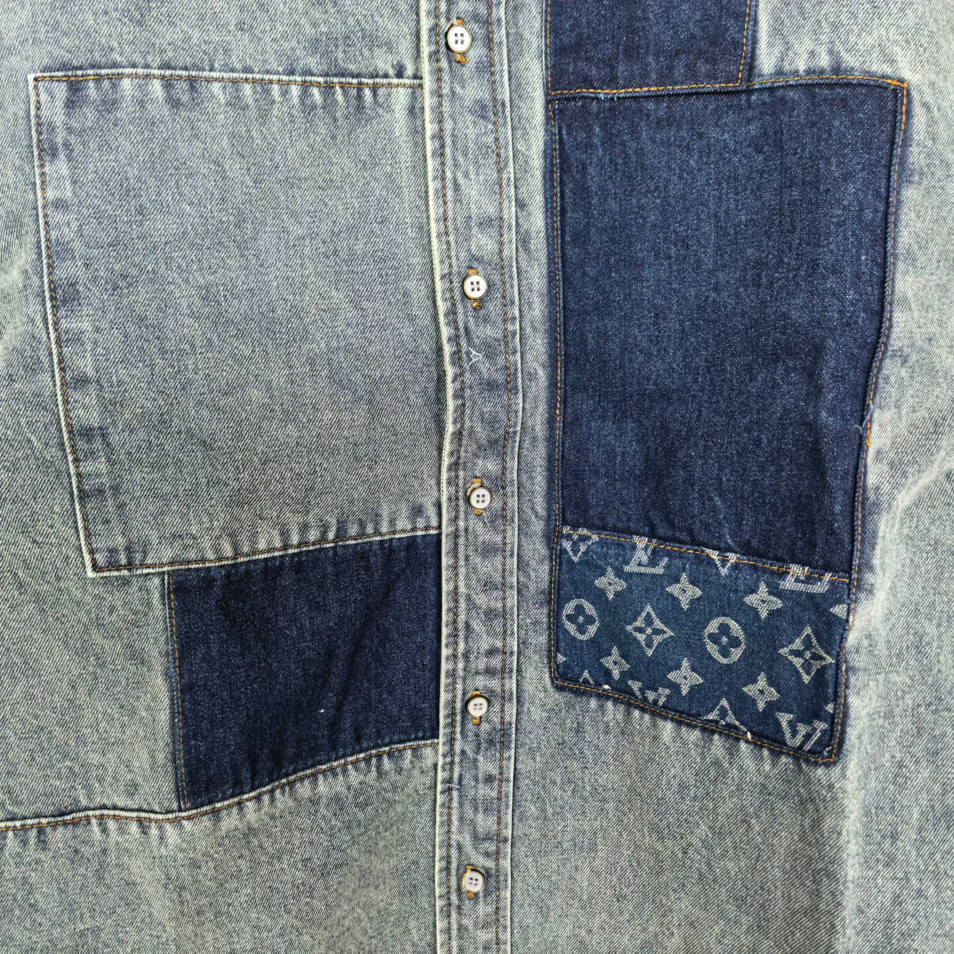 Patchwork Monogram Denim Shirt Jacket D25524502 — view 8