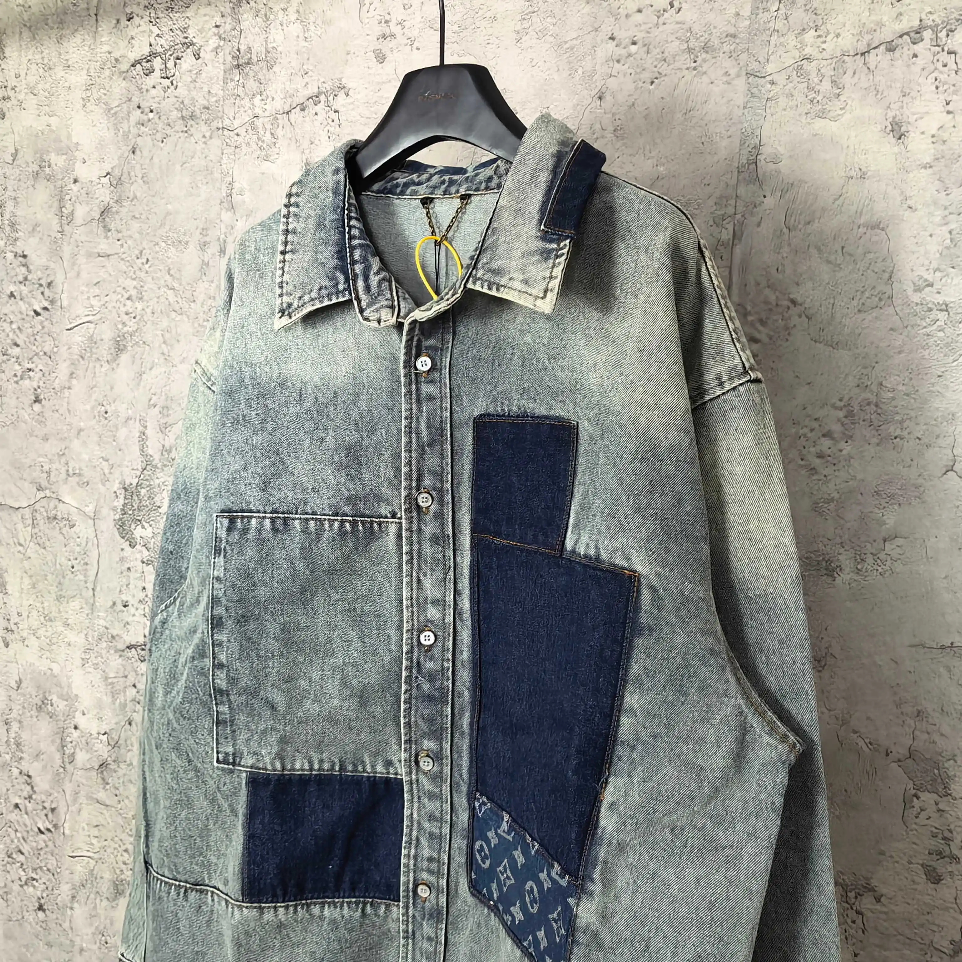 Patchwork Monogram Denim Shirt Jacket D25524502 — view 9