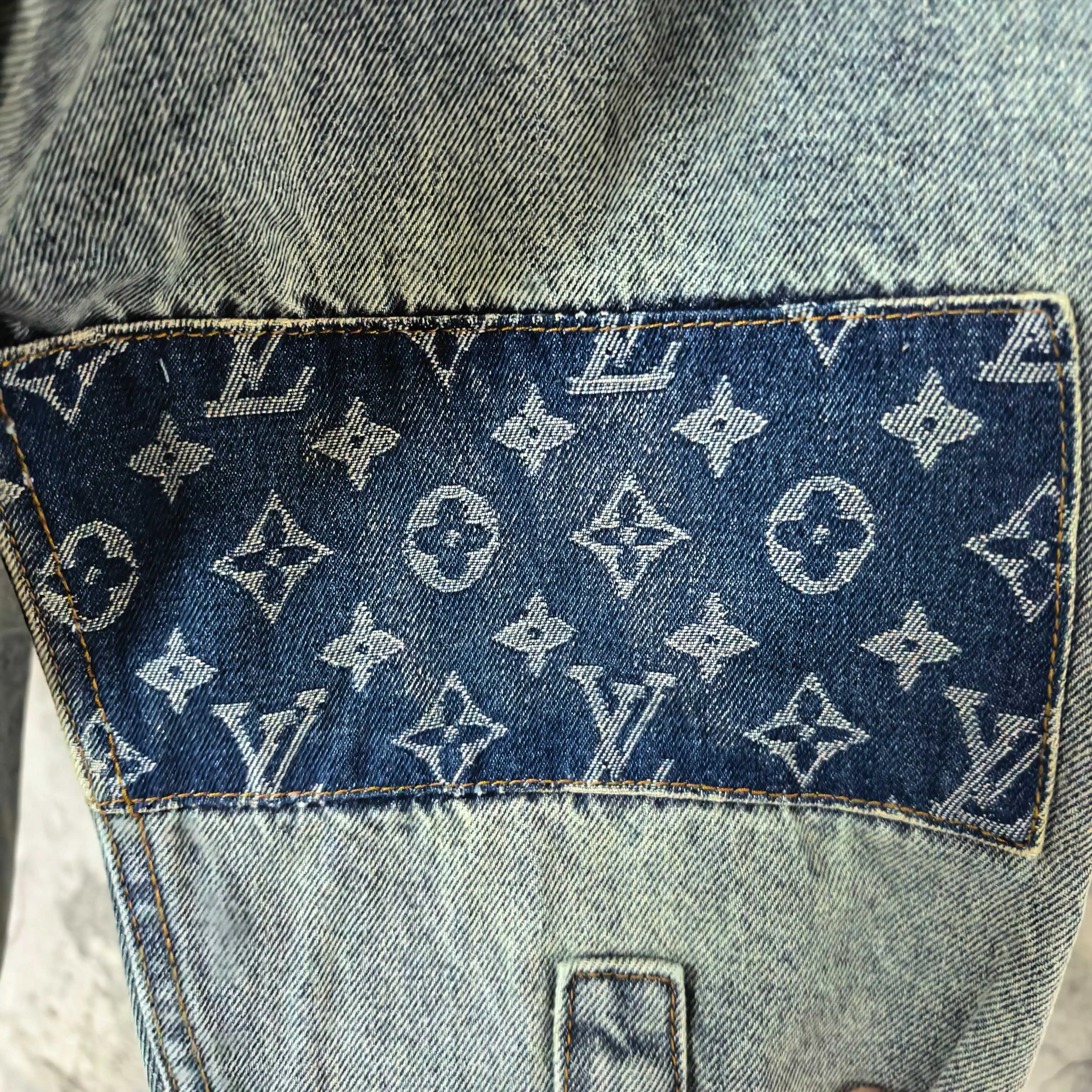 Patchwork Monogram Denim Shirt Jacket D25524502 — view 11