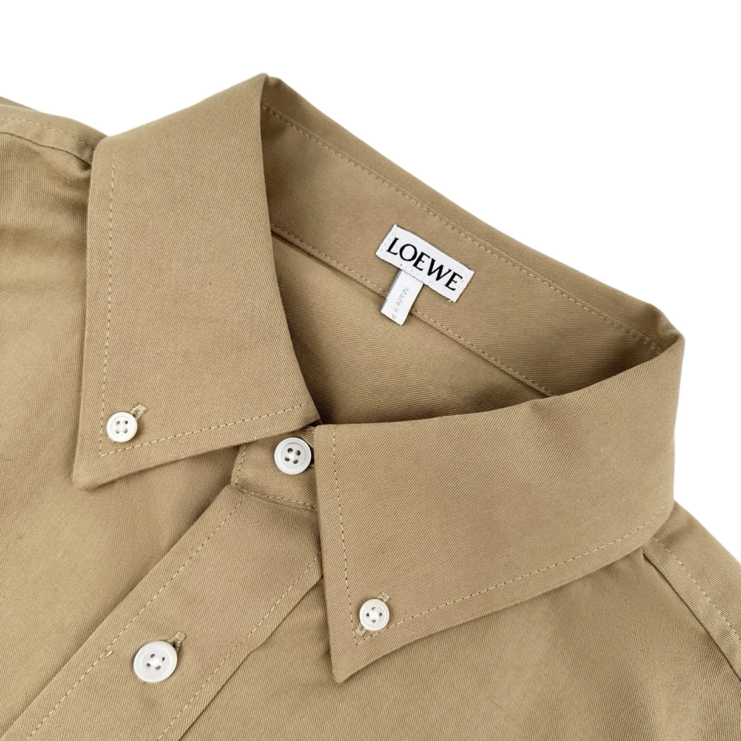 Anagram Embroidered Cotton-Twill Shirt D25522313 — view 3