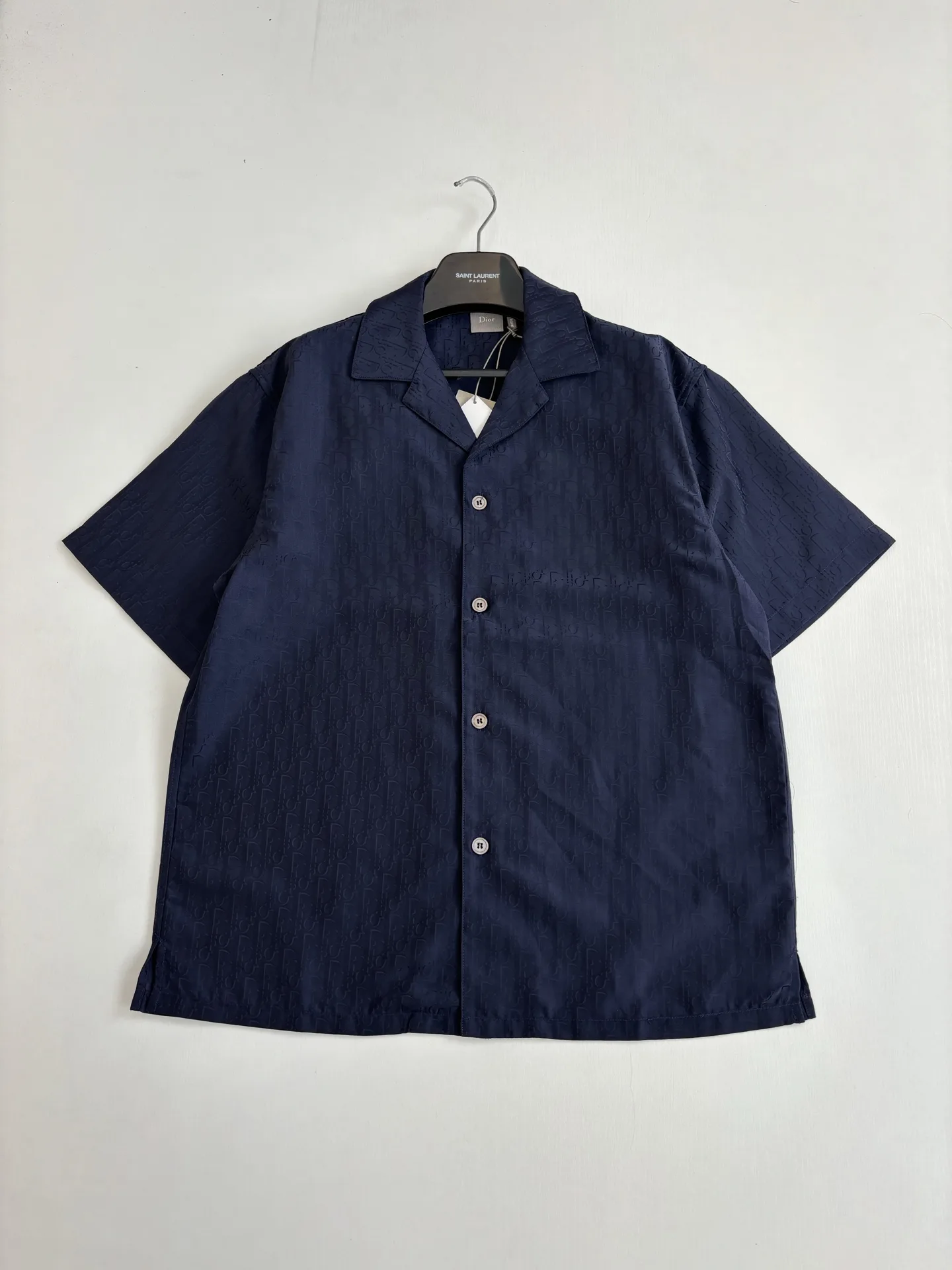 Oblique Jacquard Short-Sleeve Shirt D25818632 — view 3