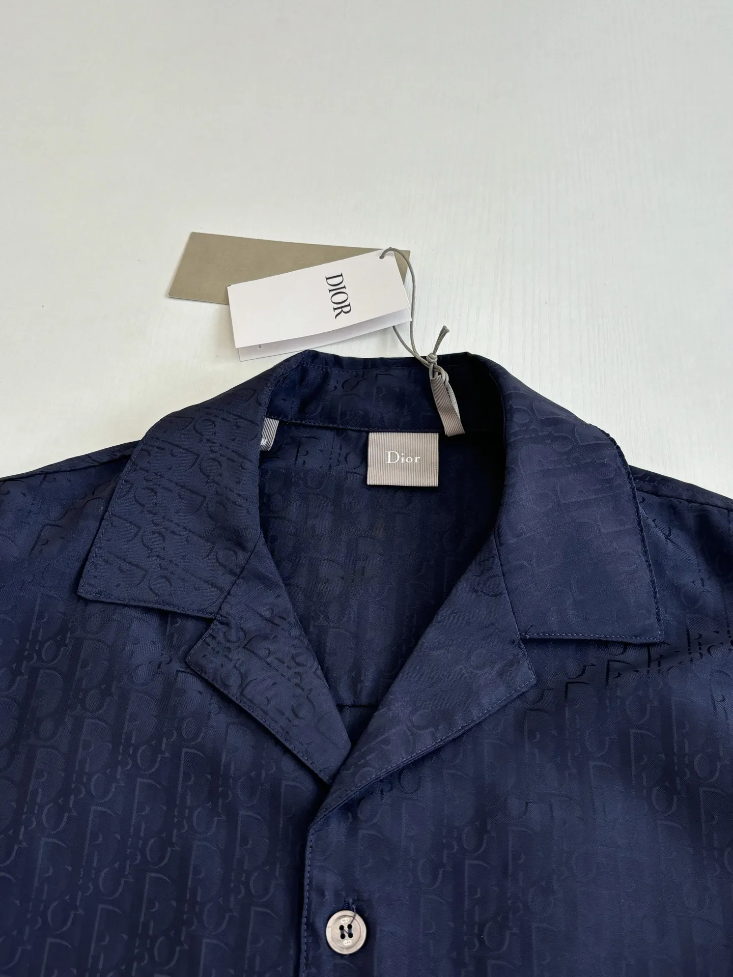 Oblique Jacquard Short-Sleeve Shirt D25818632 — view 5