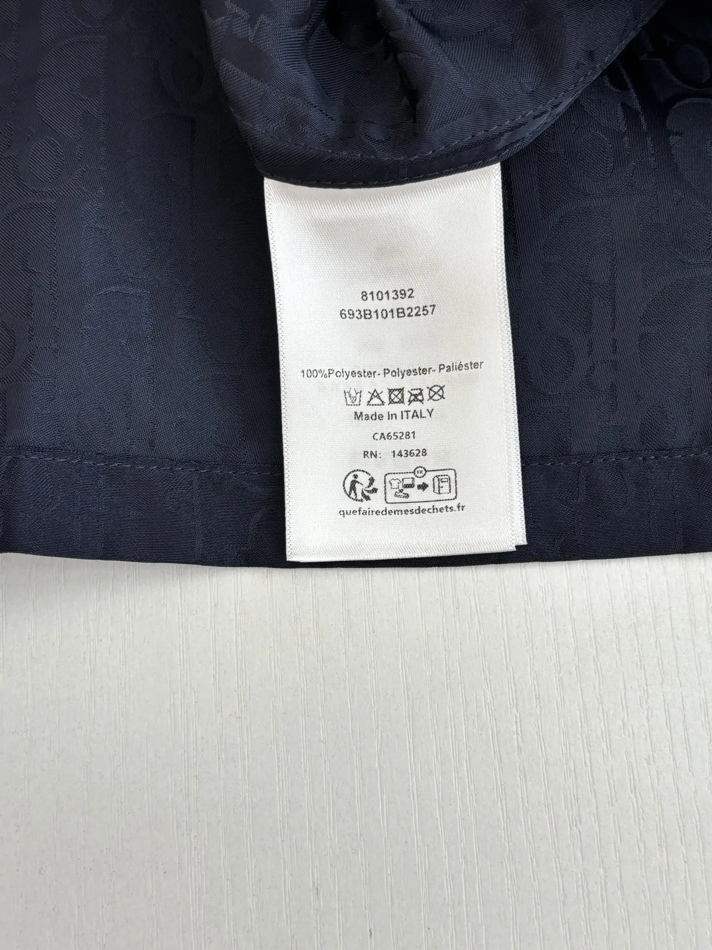 Oblique Jacquard Short-Sleeve Shirt D25818632 — view 10