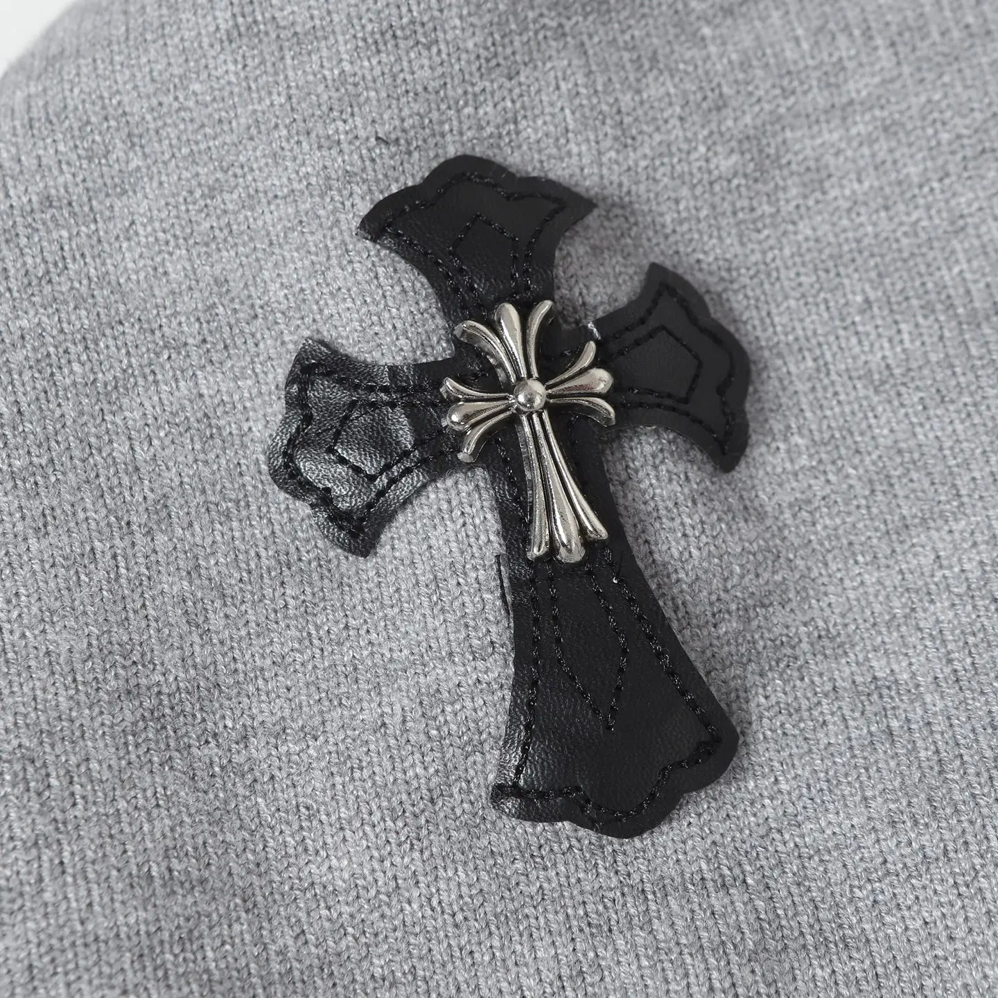 Half-Zip Knitted Cotton Hoodie D26024924 — view 4