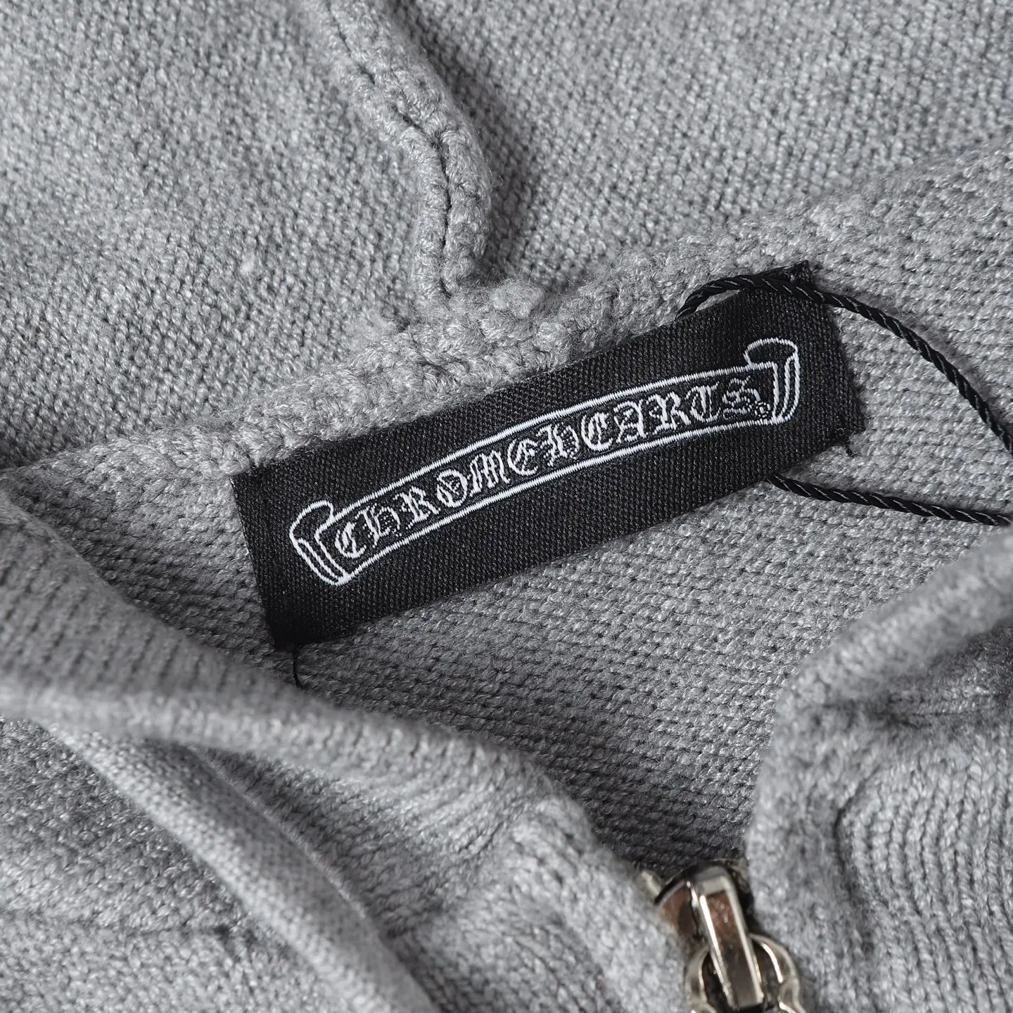Half-Zip Knitted Cotton Hoodie D26024924 — view 5