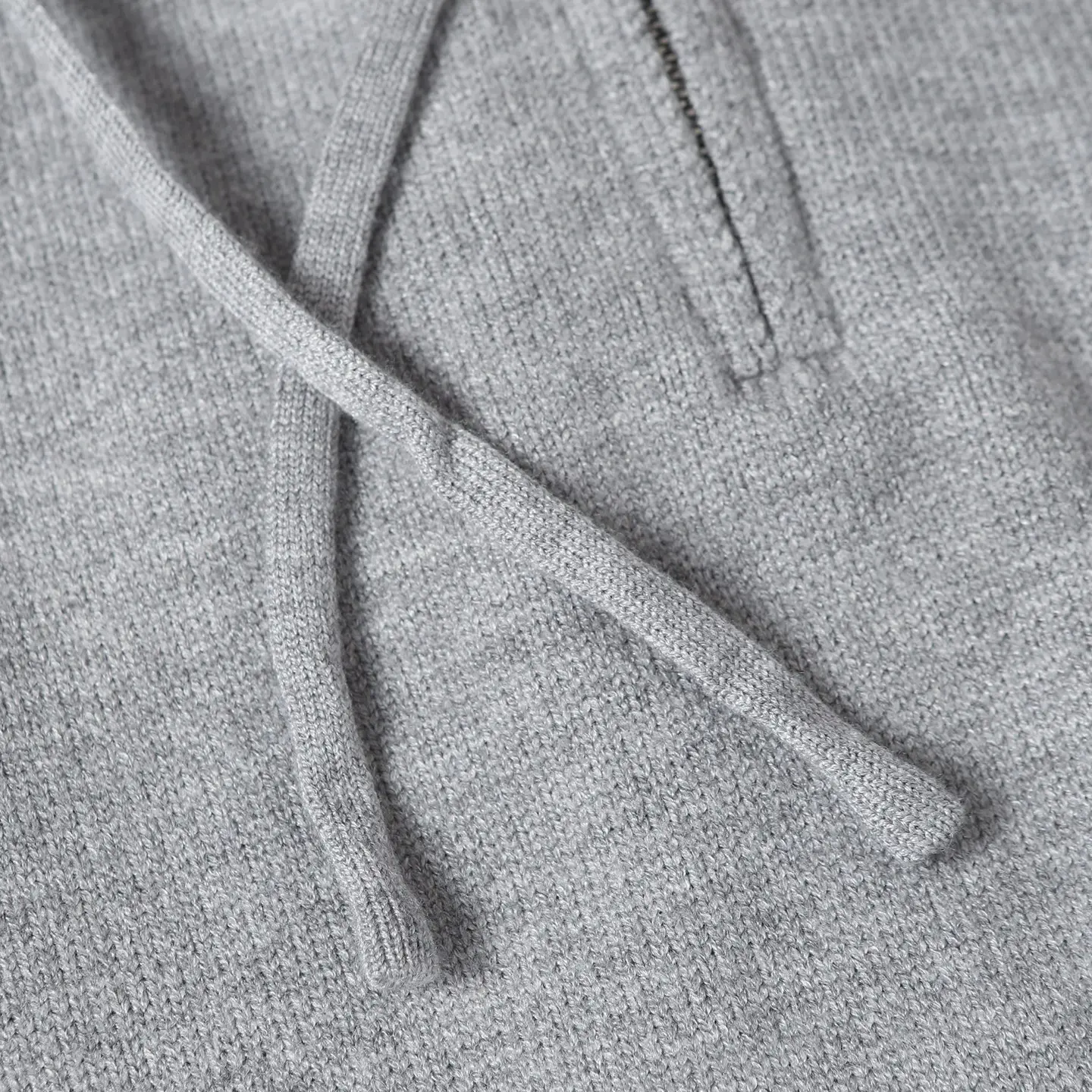 Half-Zip Knitted Cotton Hoodie D26024924 — view 6
