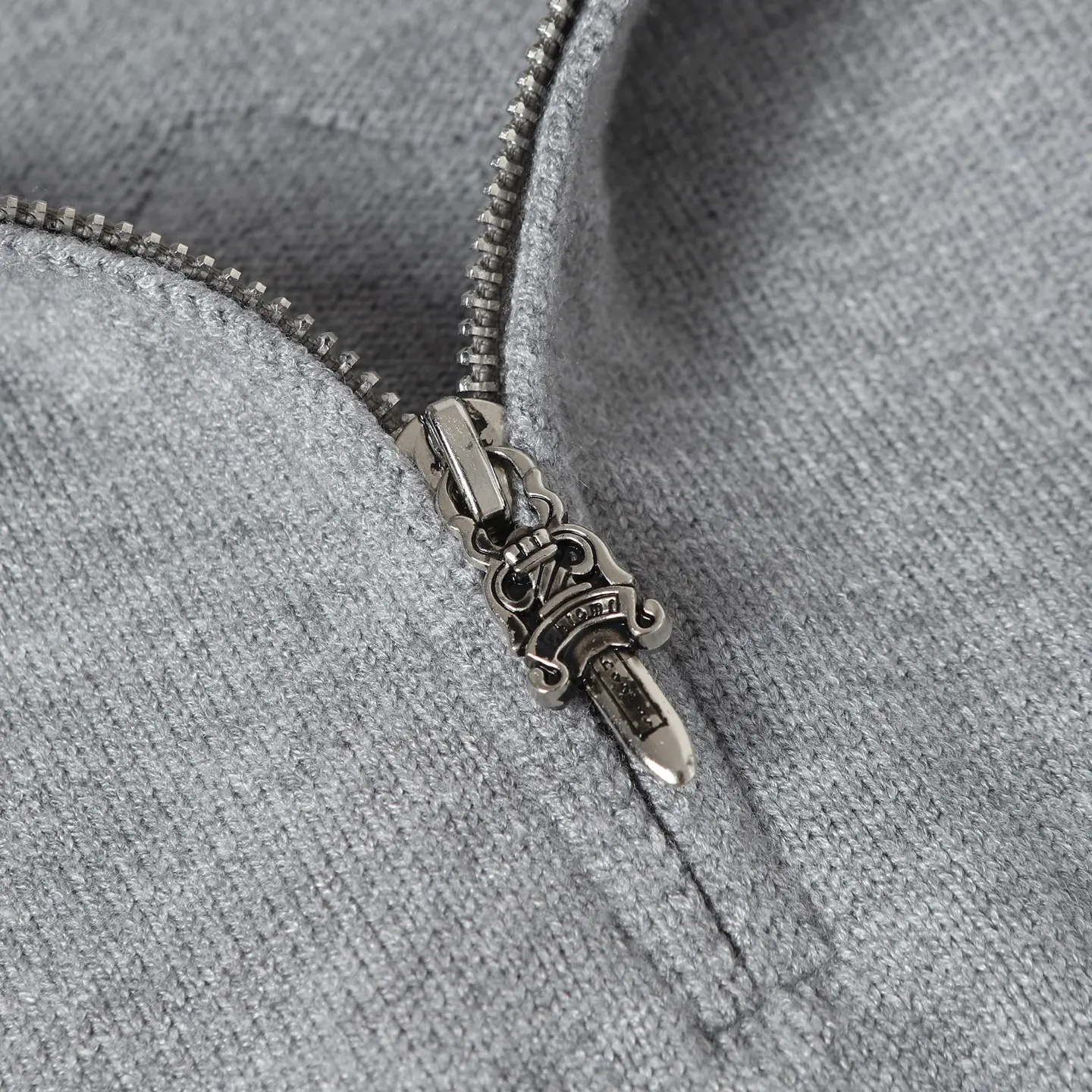 Half-Zip Knitted Cotton Hoodie D26024924 — view 7
