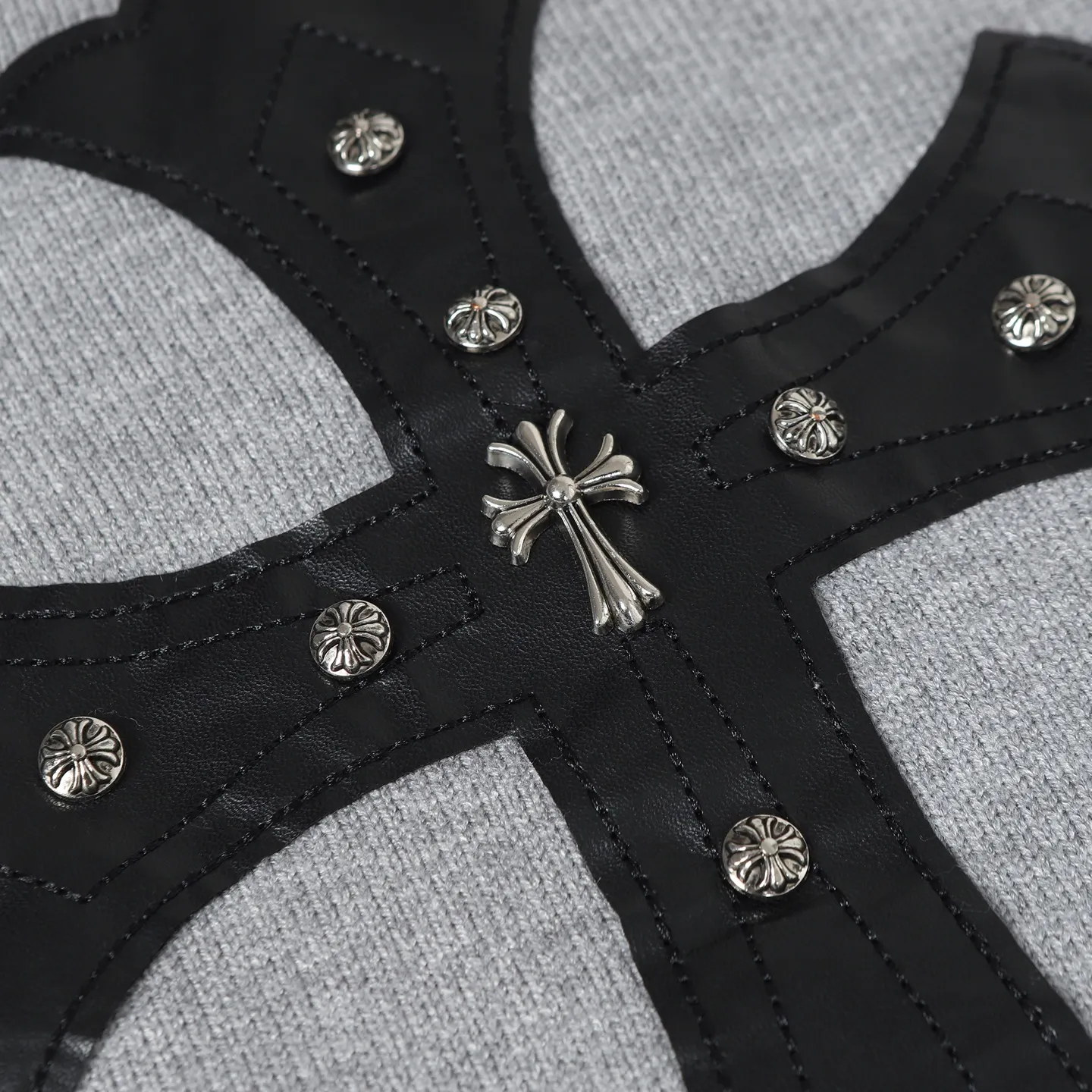 Half-Zip Knitted Cotton Hoodie D26024924 — view 12