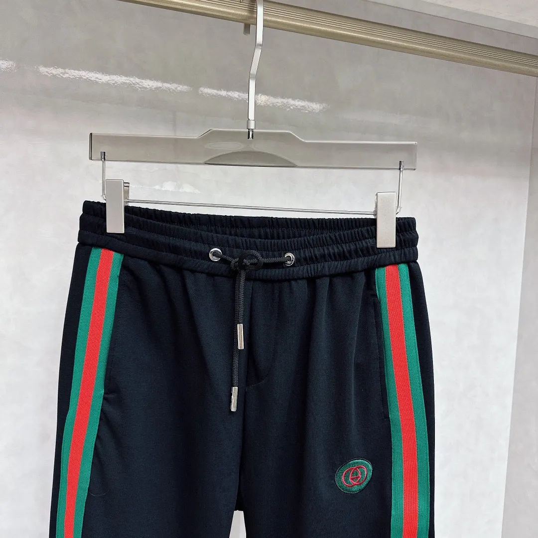 Web-Stripe Logo Cotton-Blend Sweatpants D26014850
