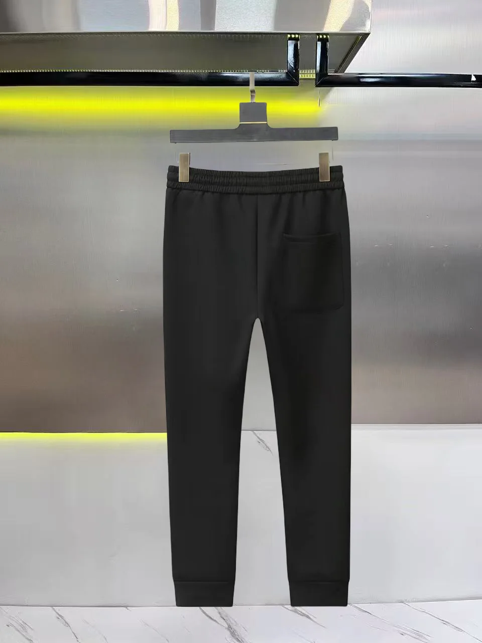Web-Stripe Logo Cotton-Blend Sweatpants D26014850 — view 9