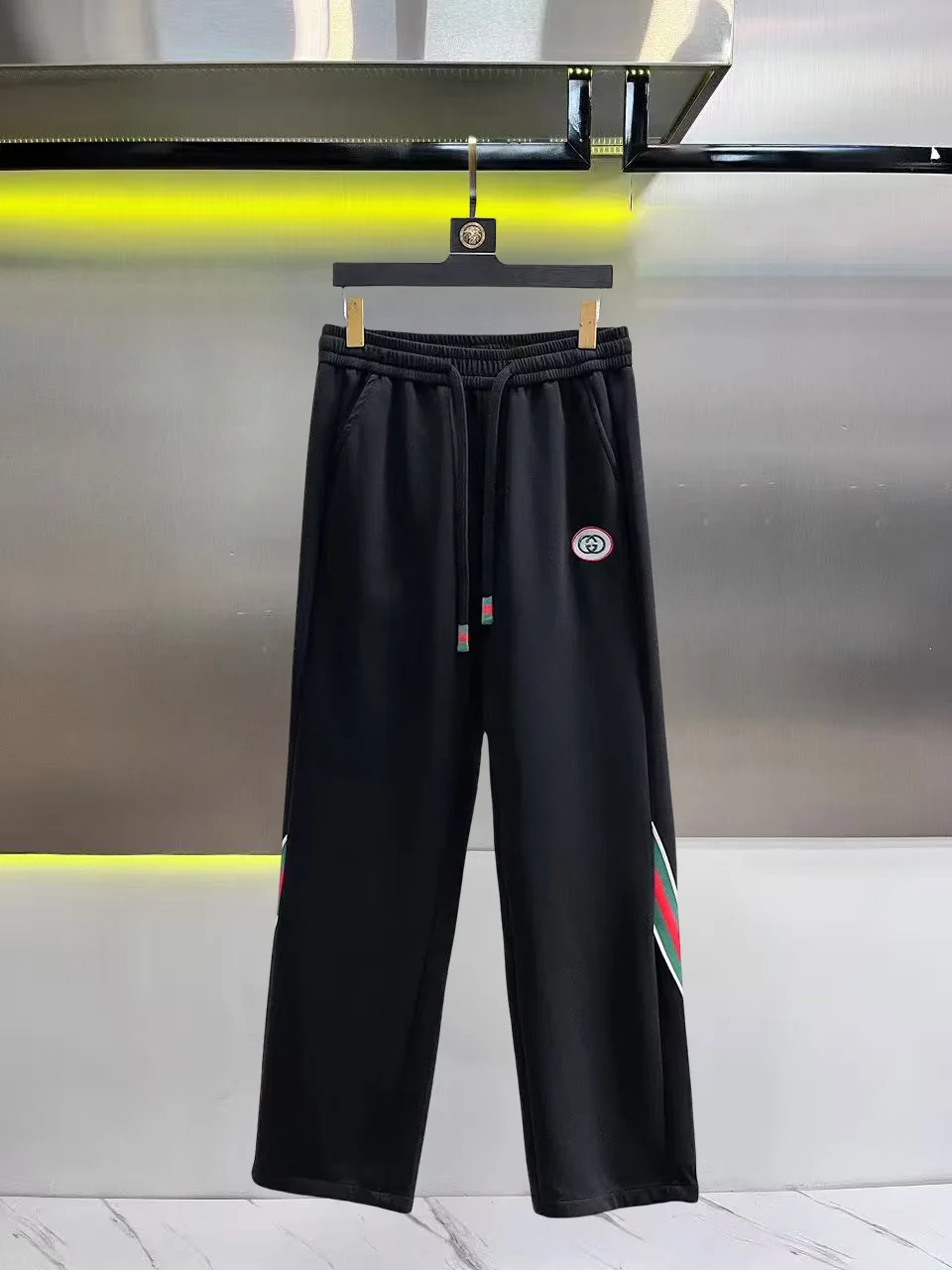 Logo-Patch Webbing-Trimmed Sweatpants D26014839