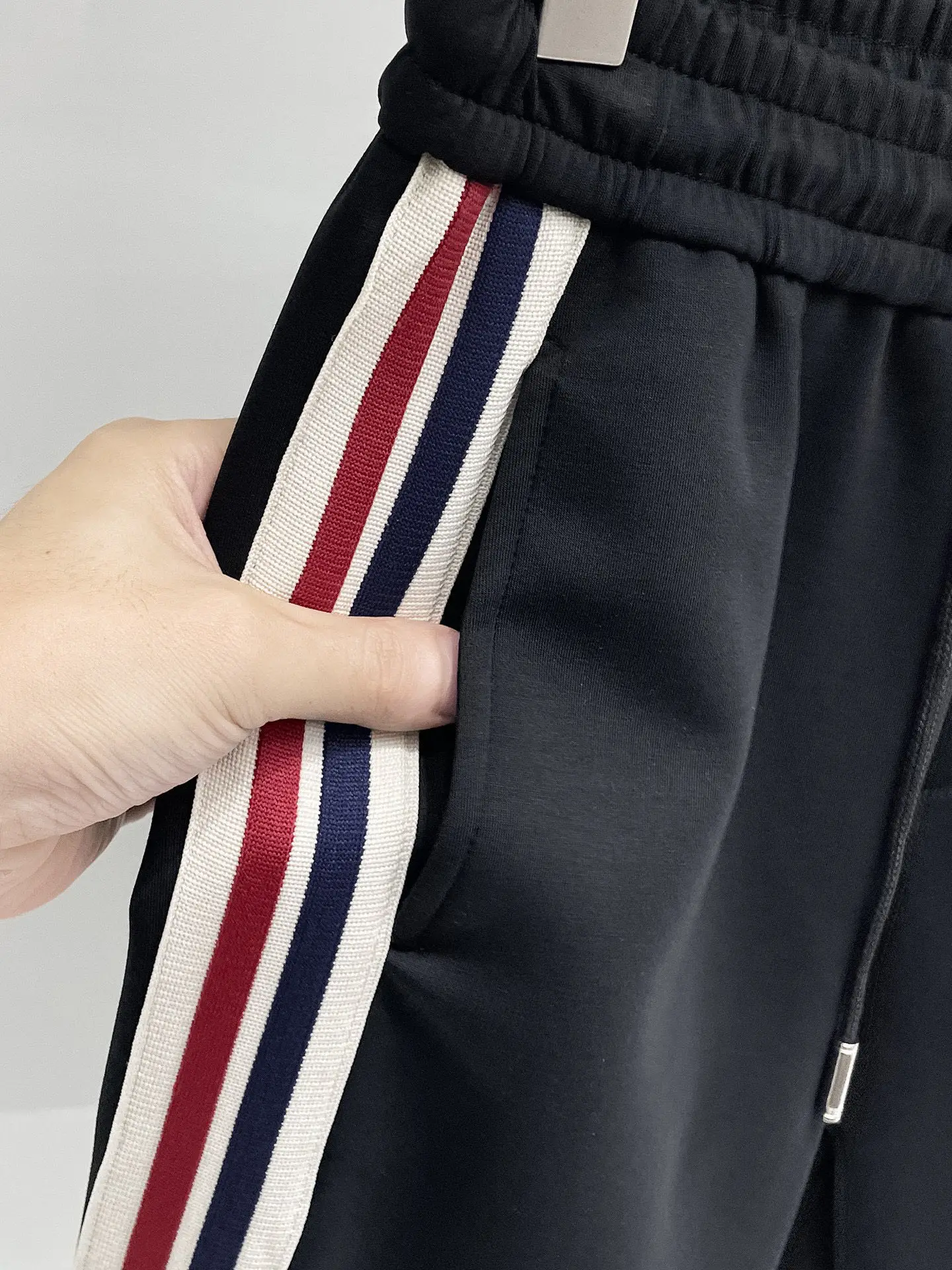 Logo-Appliquéd Striped Cotton-Blend Sweatpants D26014852 — view 5