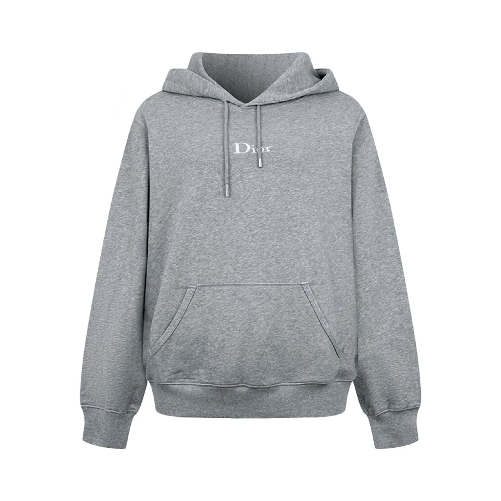 Logo Embroidery Cotton-Fleece Hoodie D26022314
