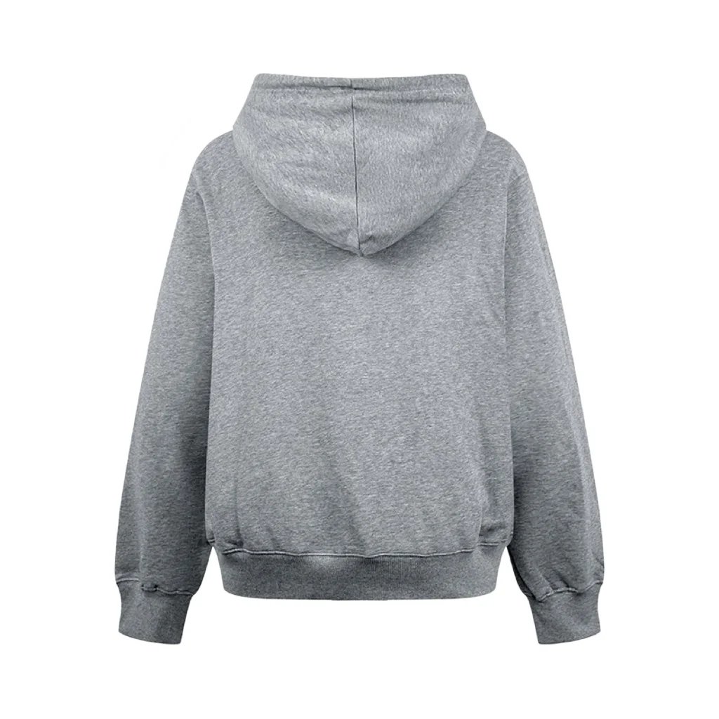 Logo Embroidery Cotton-Fleece Hoodie D26022314 — view 2