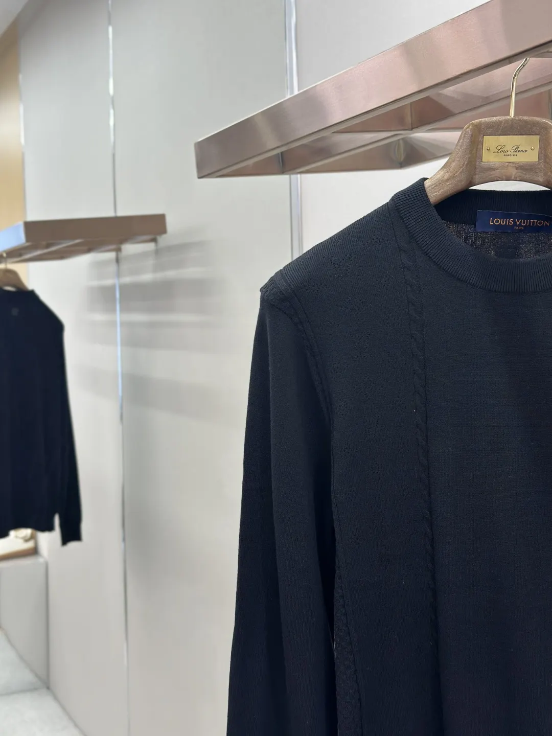 Logo Jacquard Mesh Crew-Neck Sweater D26019189 — view 5