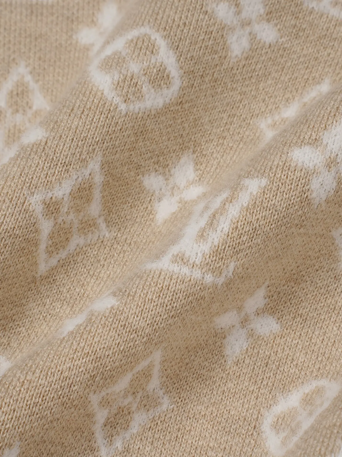 Monogram Jacquard Half-Zip Wool Sweater D26024917 — view 9