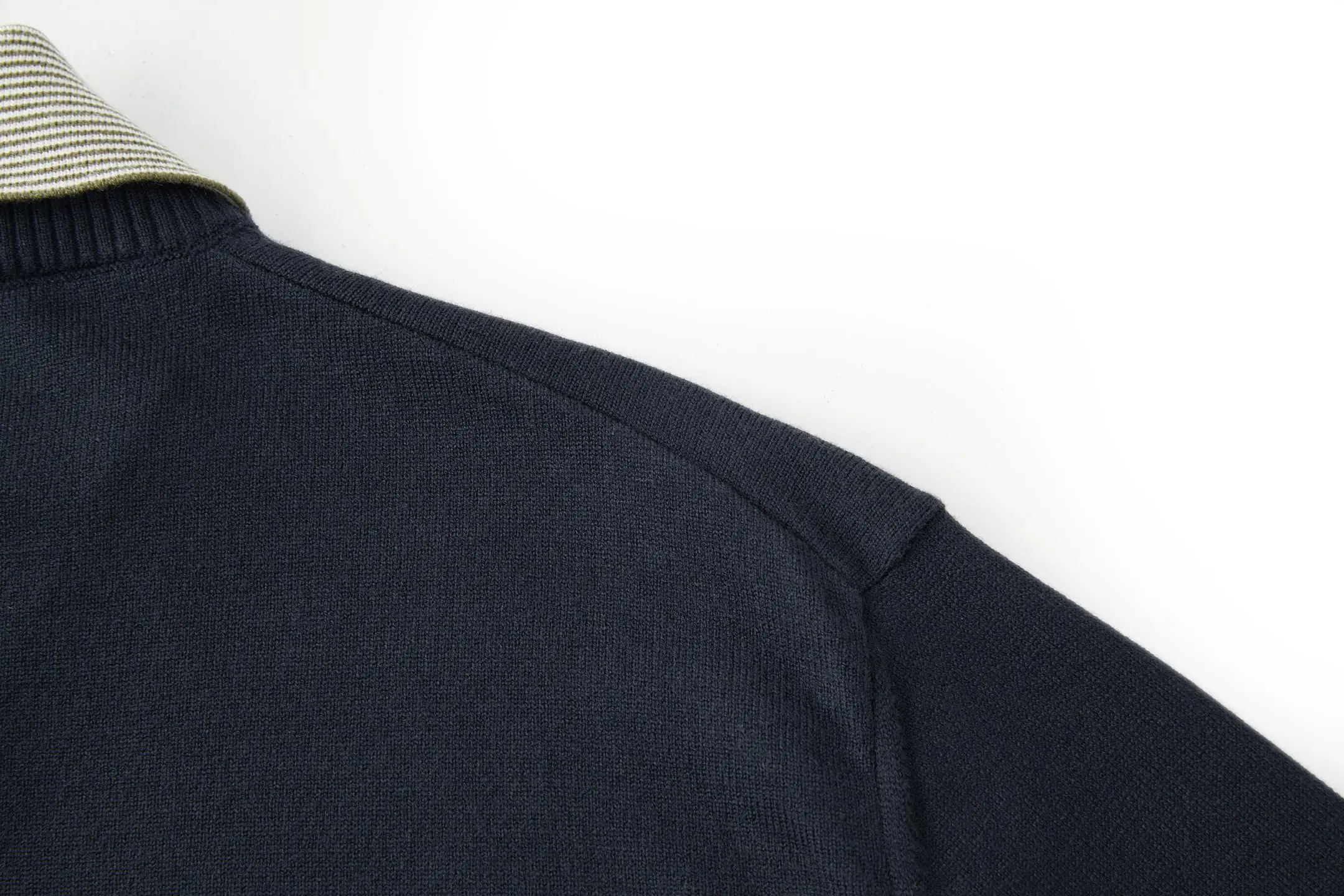 Layered-Effect Cashmere and Cotton Knit Sweater D26020528 — view 8
