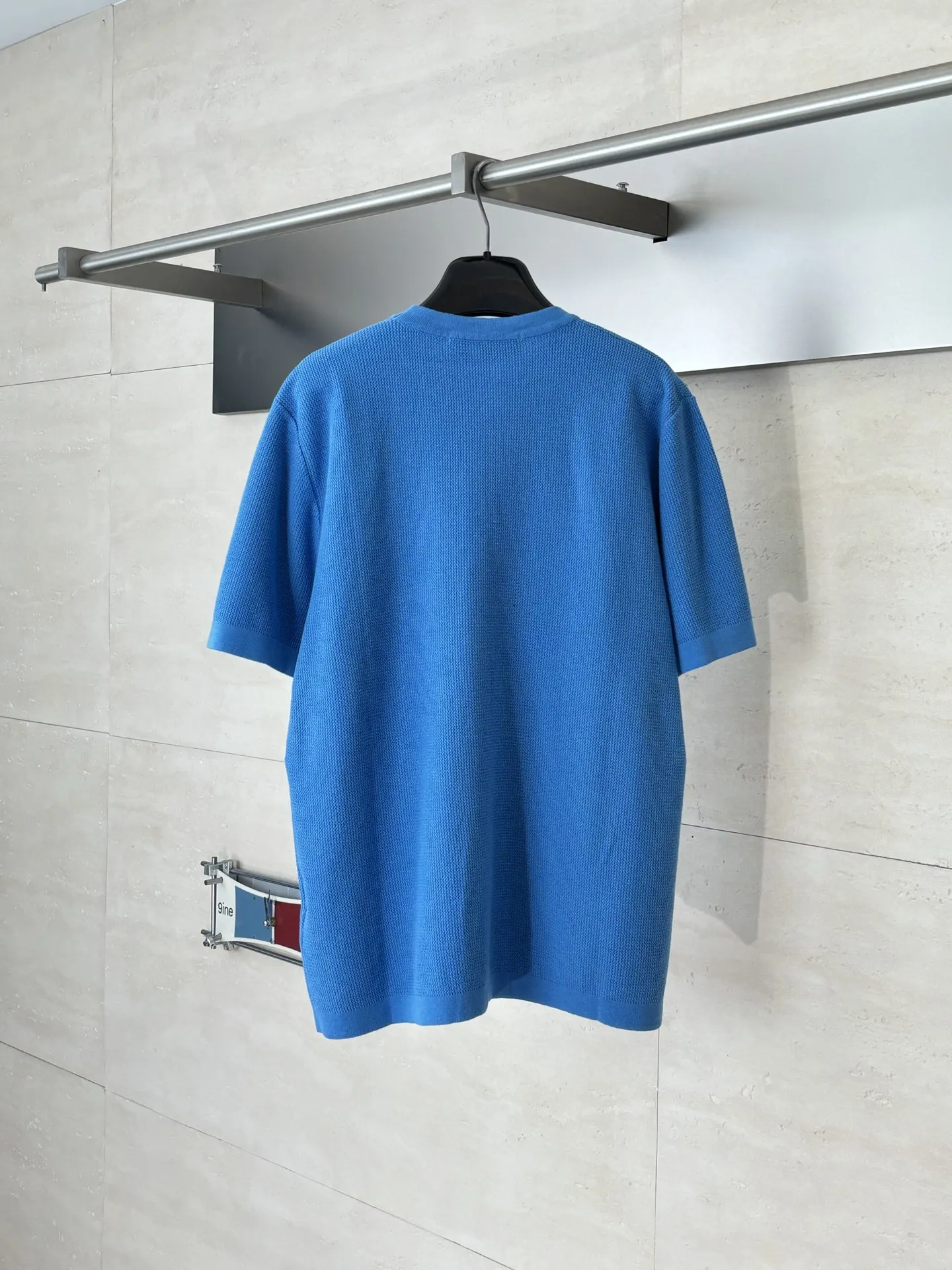 Waffle-Knit Silk-Blend T-Shirt D26518628 — view 2