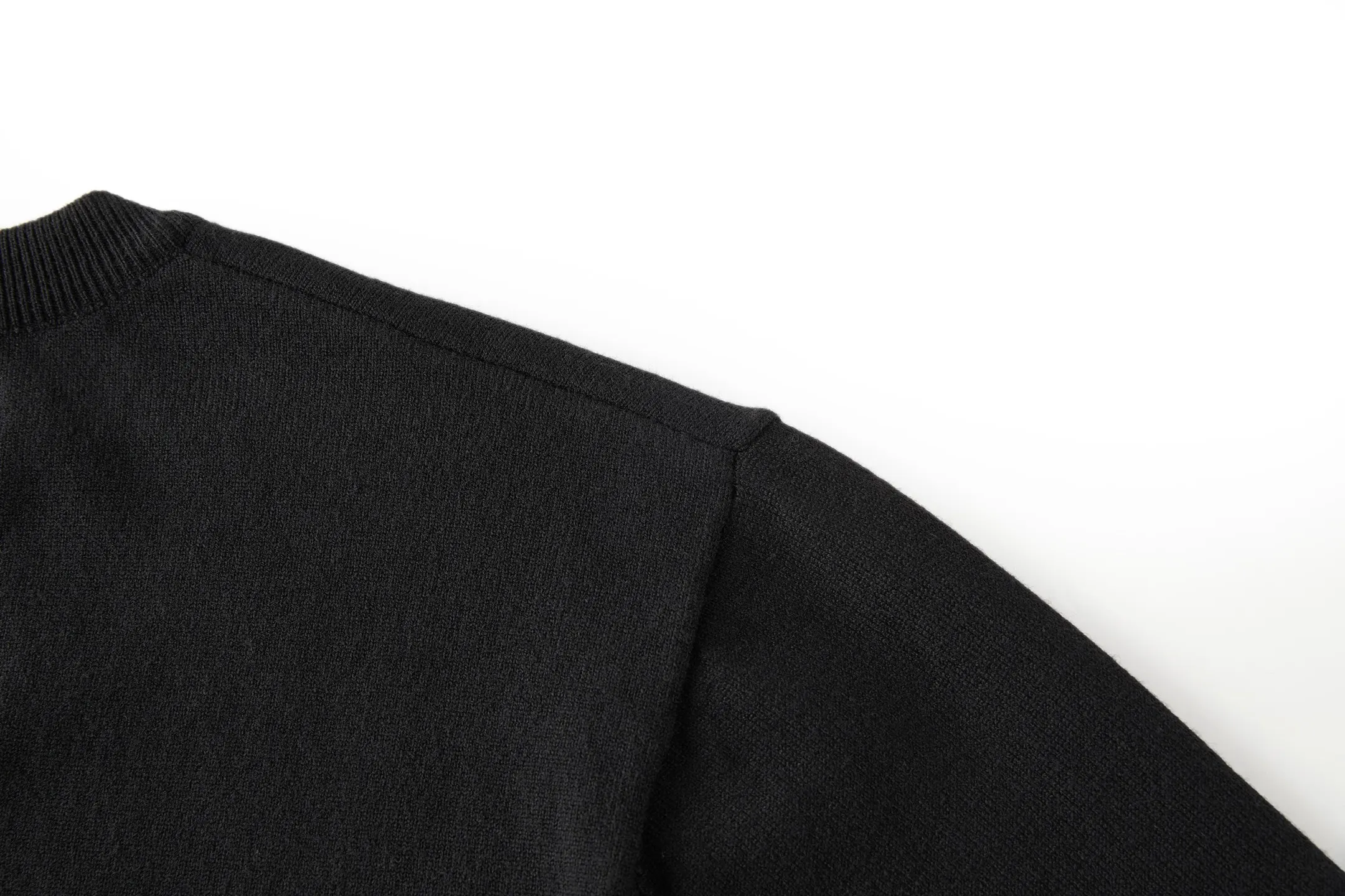 Embroidered Sleeve Cashmere-Blend Sweater D26522360 — view 6