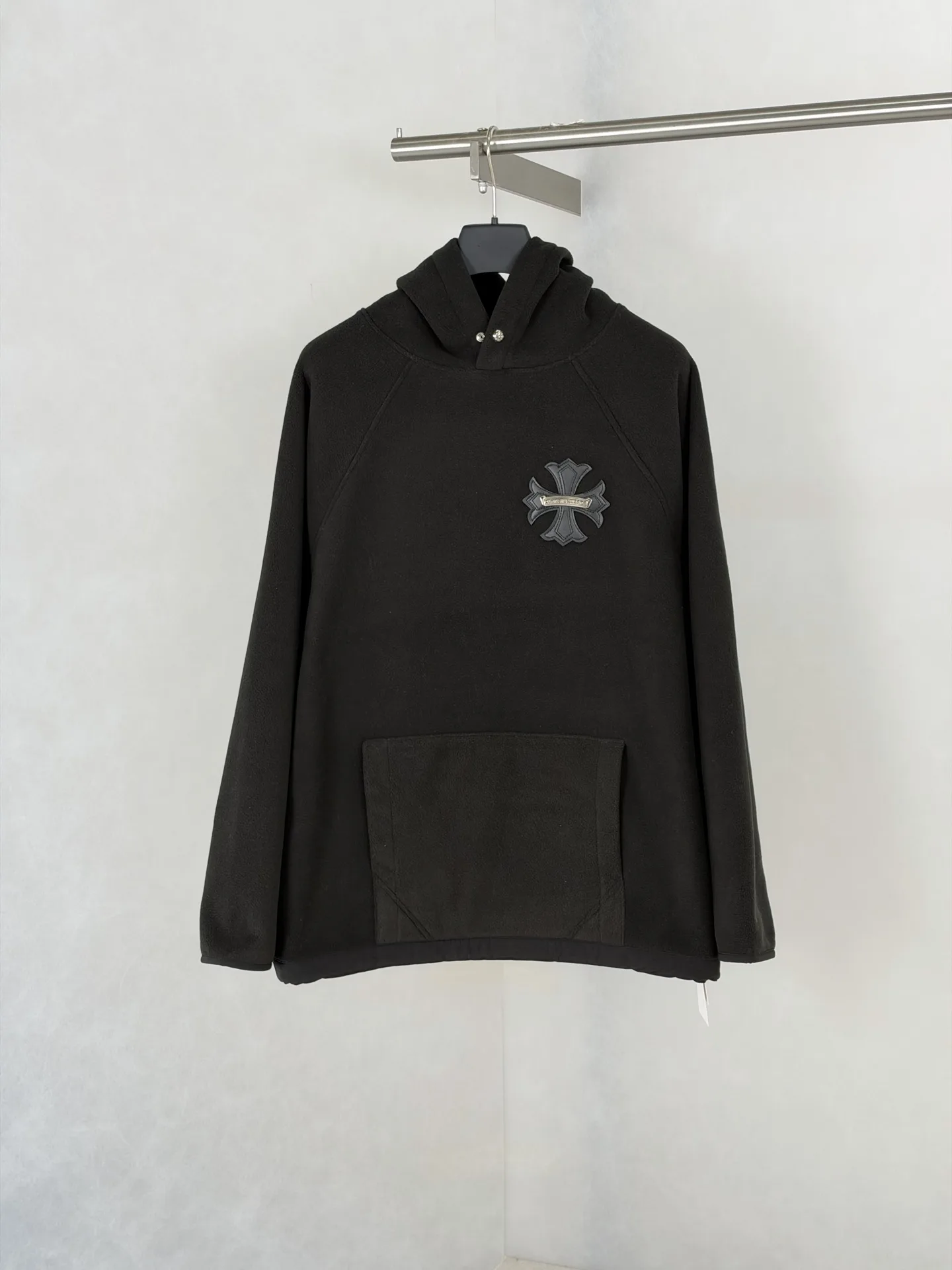 Chrome Hearts Cross Patch Fleece Hoodie D26520489