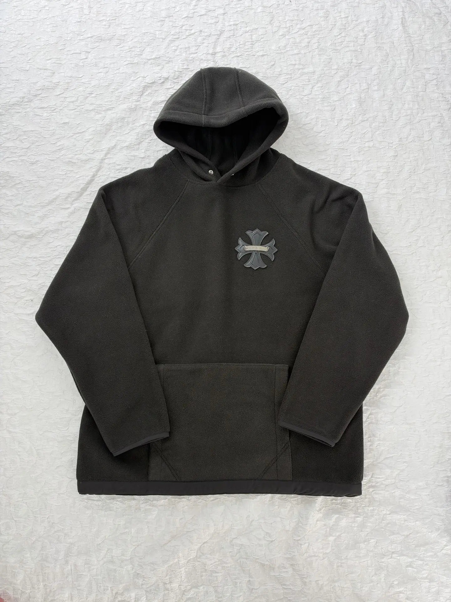 Chrome Hearts Cross Patch Fleece Hoodie D26520489 — view 3