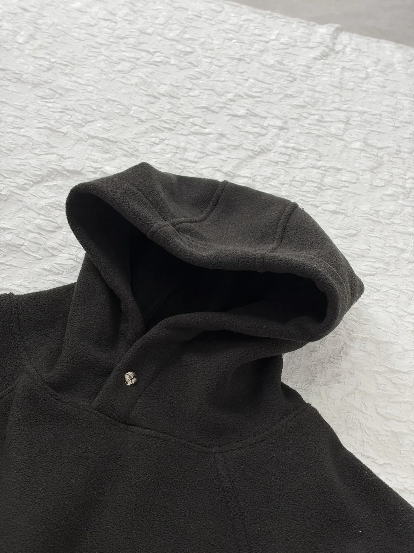 Chrome Hearts Cross Patch Fleece Hoodie D26520489 — view 6