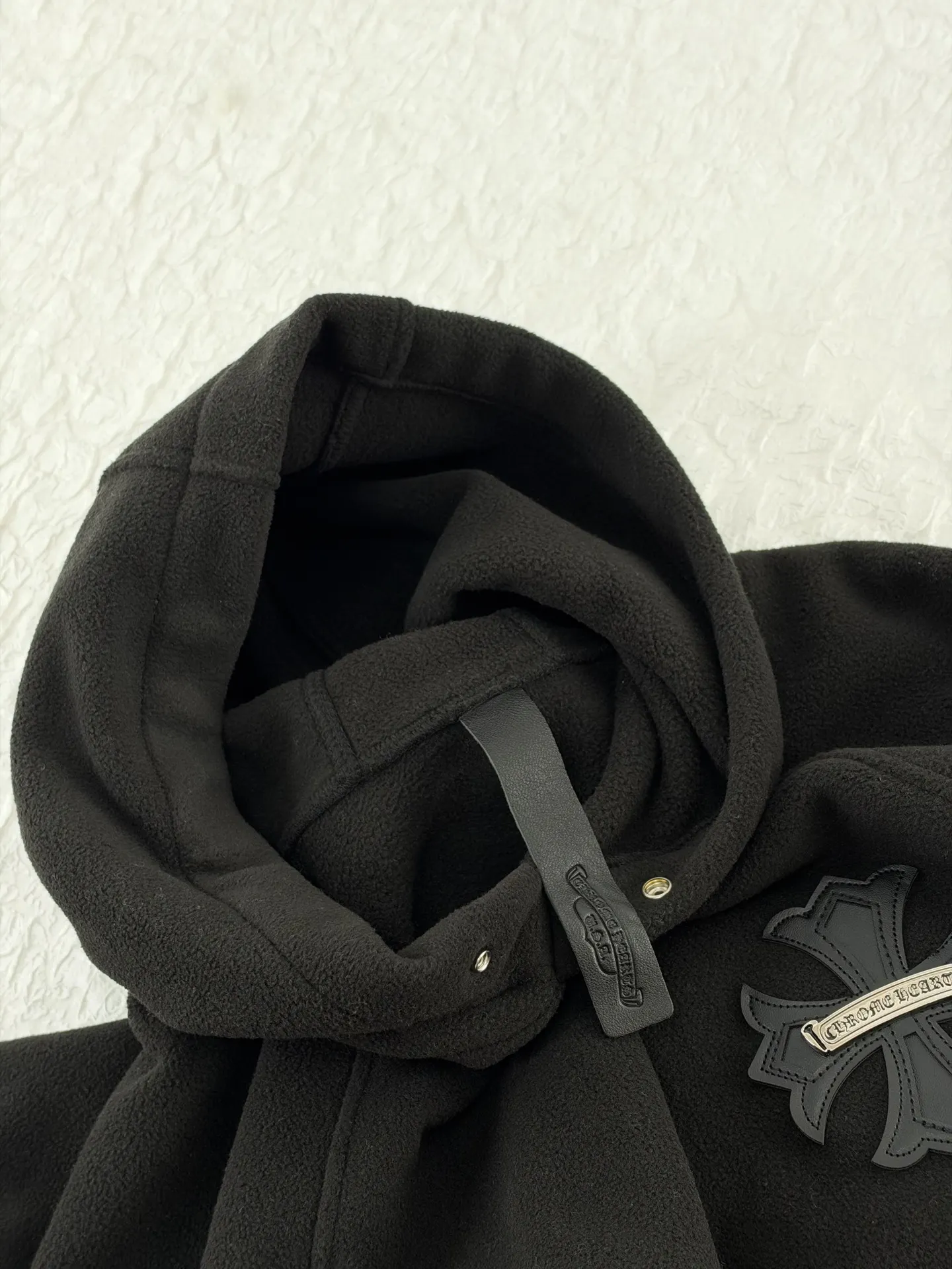 Chrome Hearts Cross Patch Fleece Hoodie D26520489 — view 11