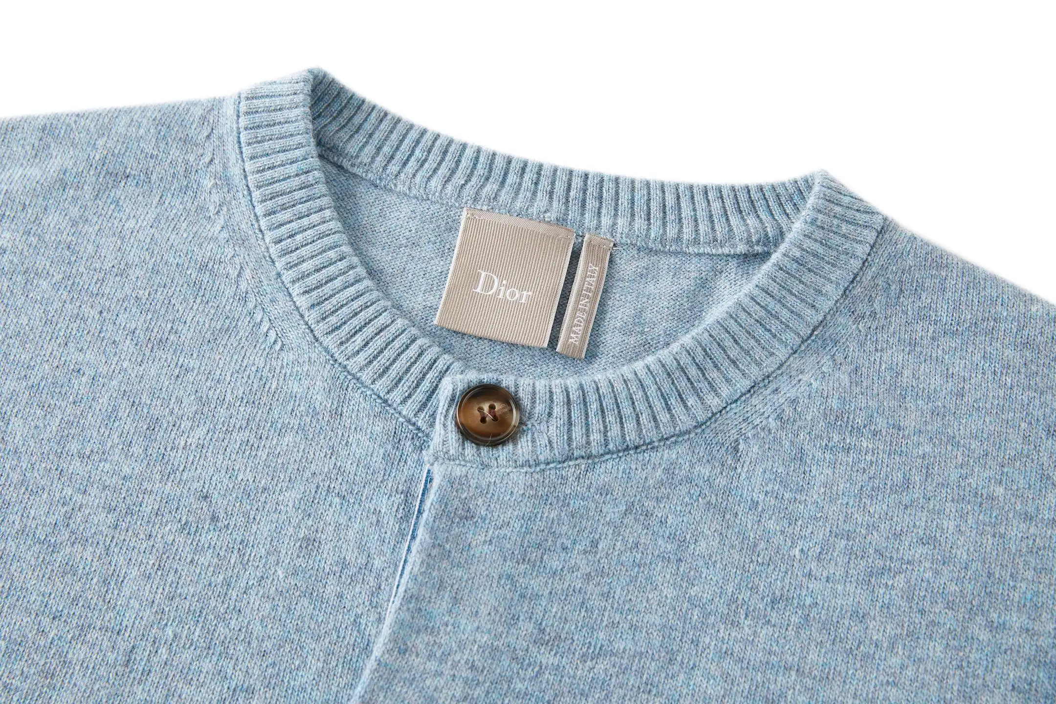 Embroidered Cotton and Cashmere-Blend Cardigan D26522358 — view 3
