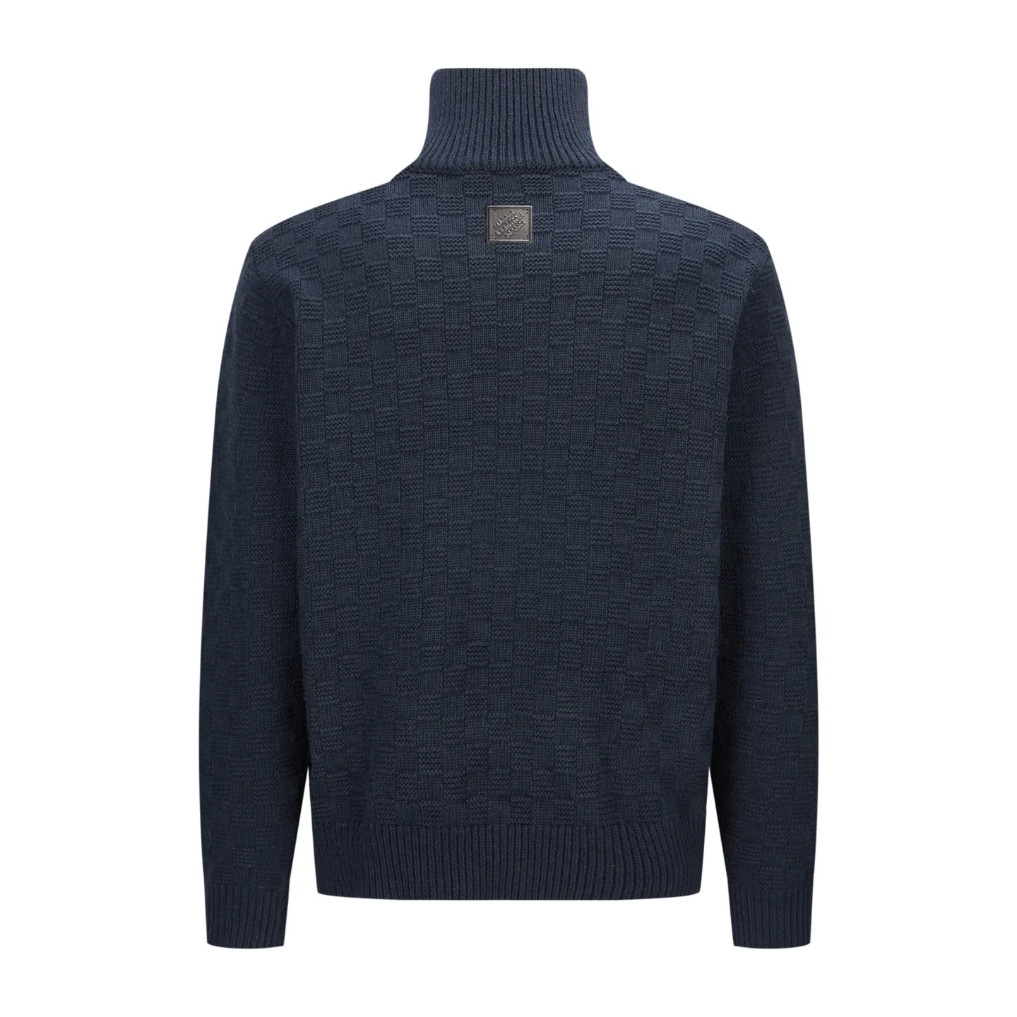 Damier Half-Zip Wool and Cashmere-Blend Sweater D26520526 — view 2