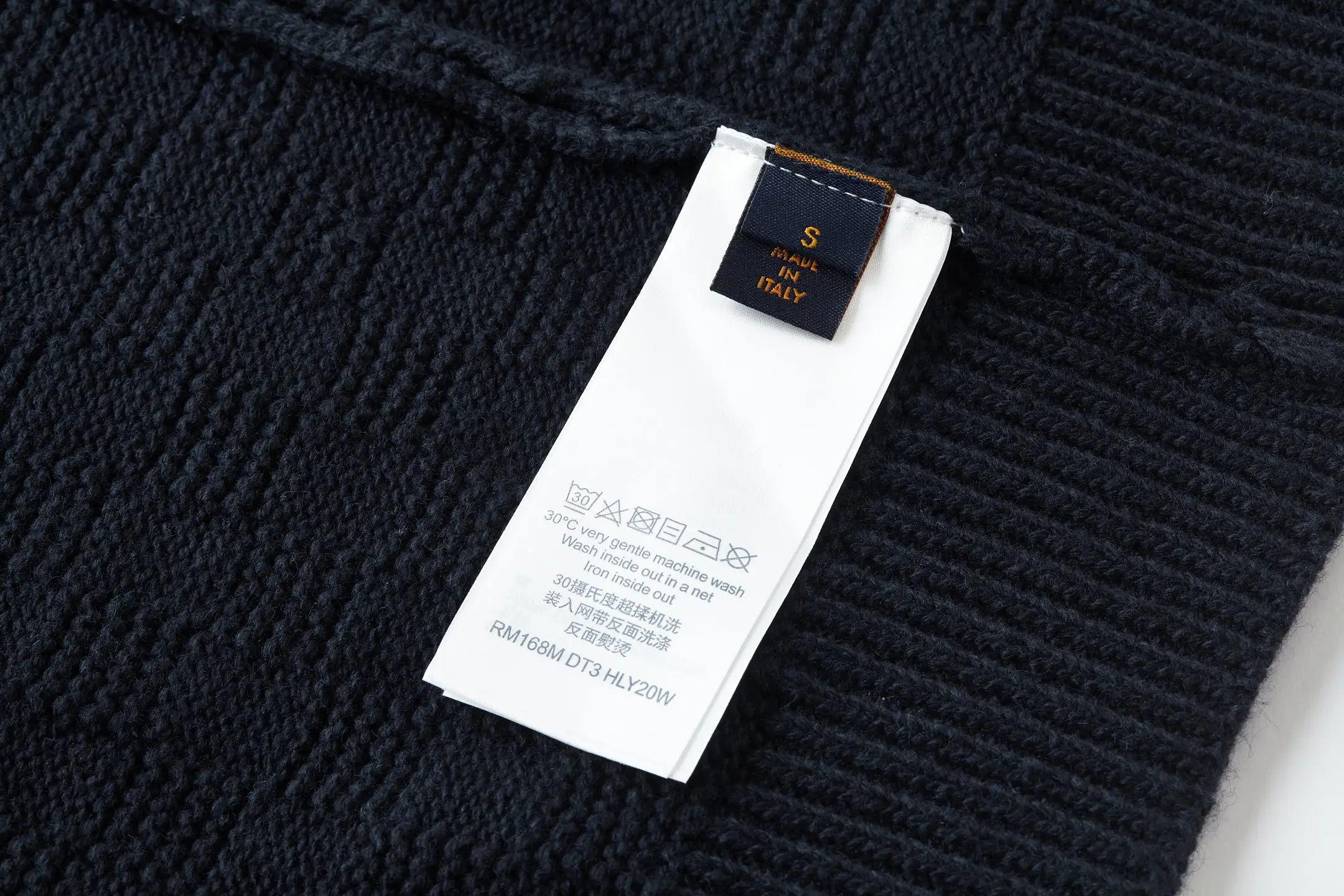 Damier Half-Zip Wool and Cashmere-Blend Sweater D26520526 — view 9