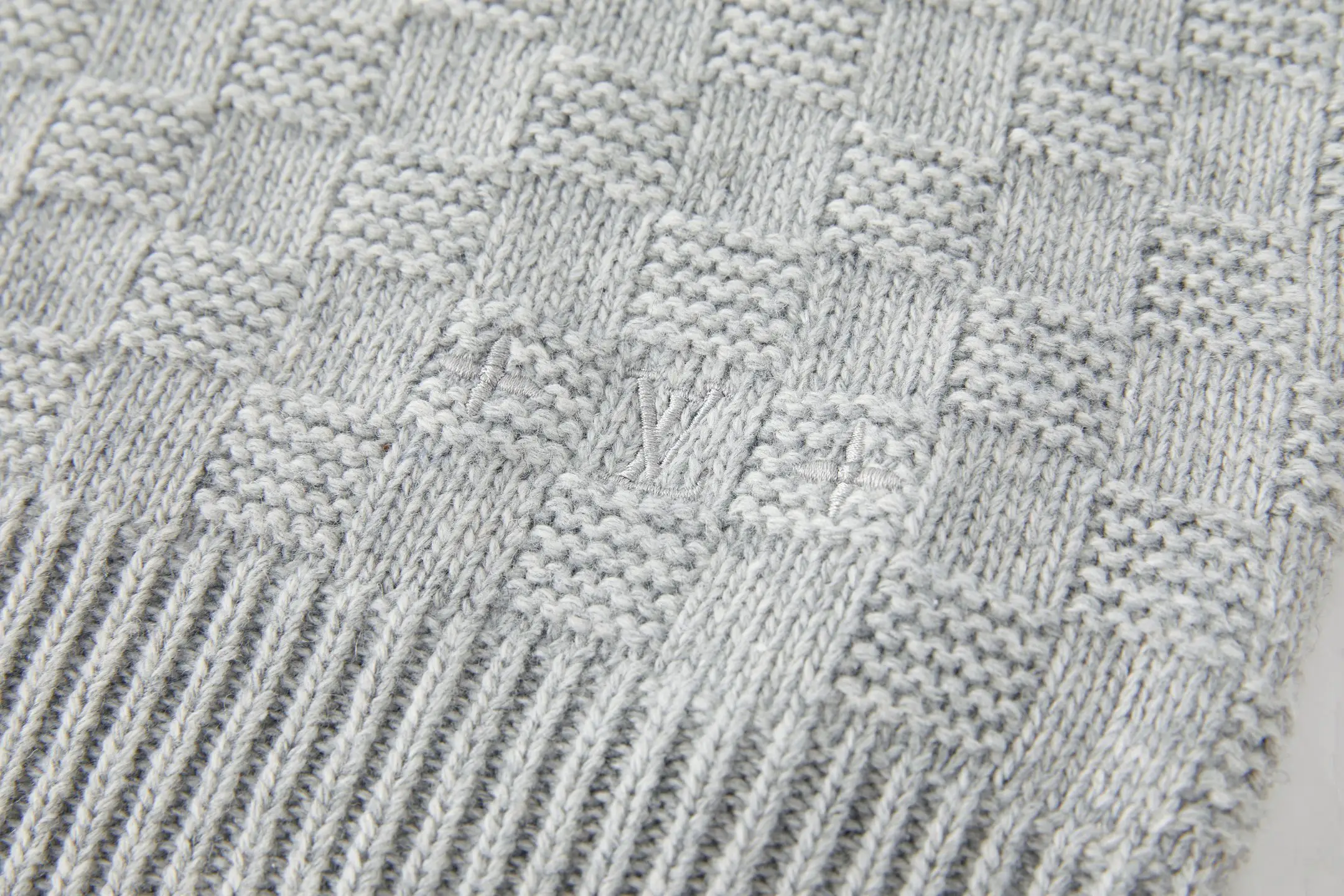Damier Half-Zip Cashmere Blend Sweater D26520527 — view 5