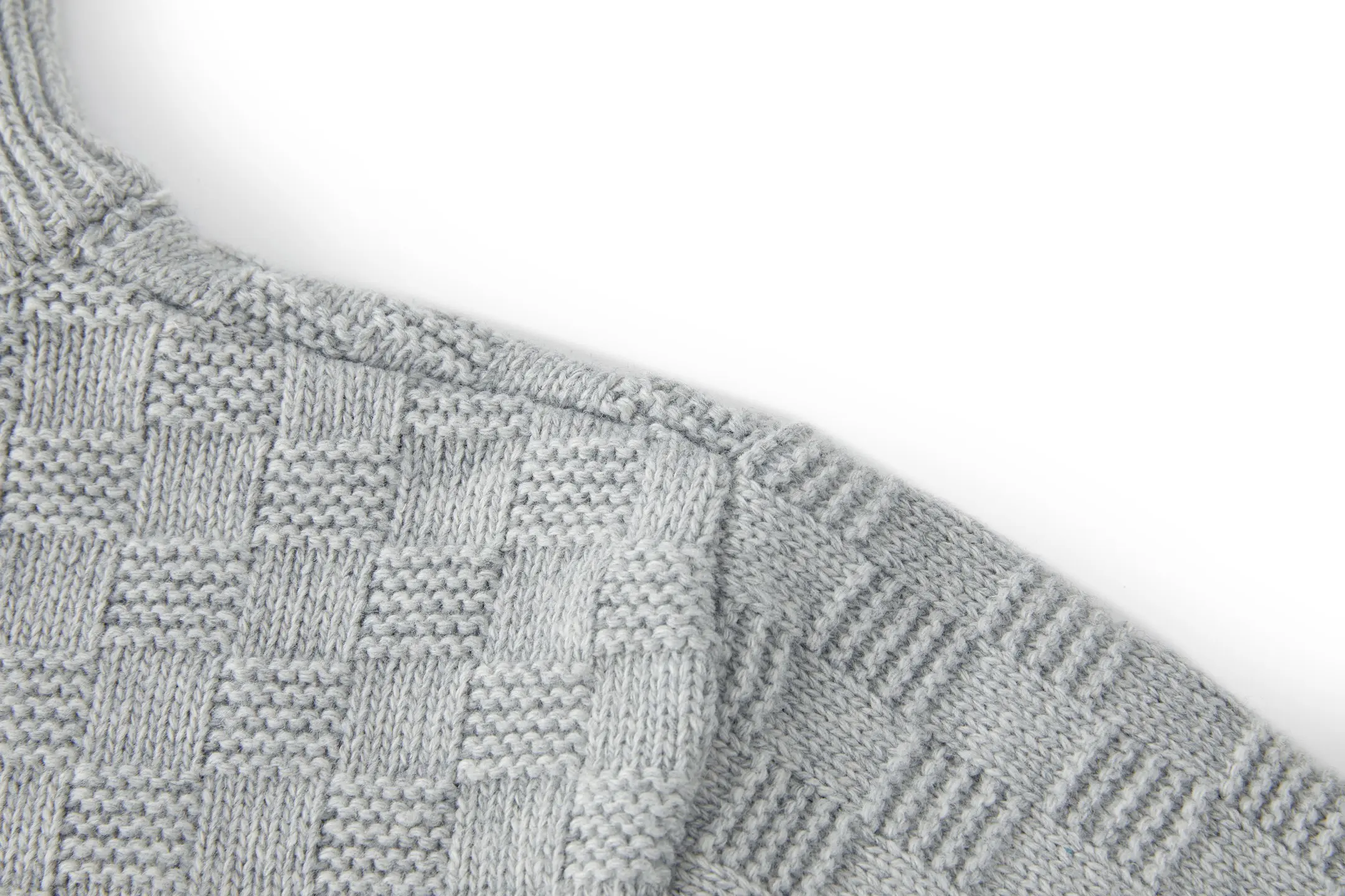 Damier Half-Zip Cashmere Blend Sweater D26520527 — view 6