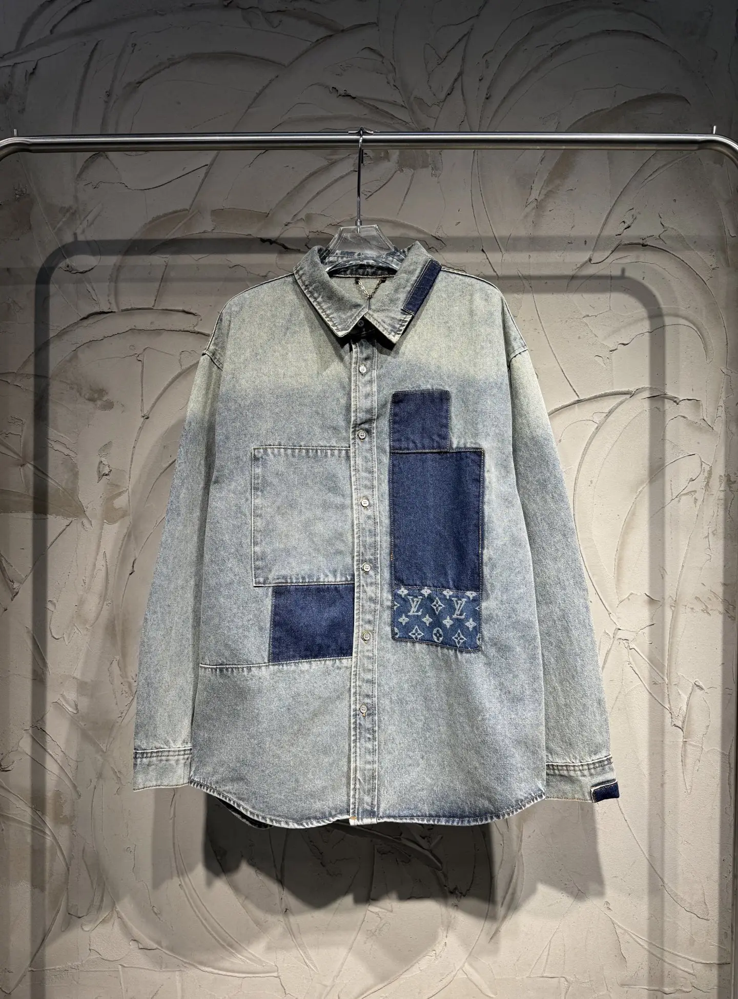 Patchwork Monogram Denim Overshirt D26524361