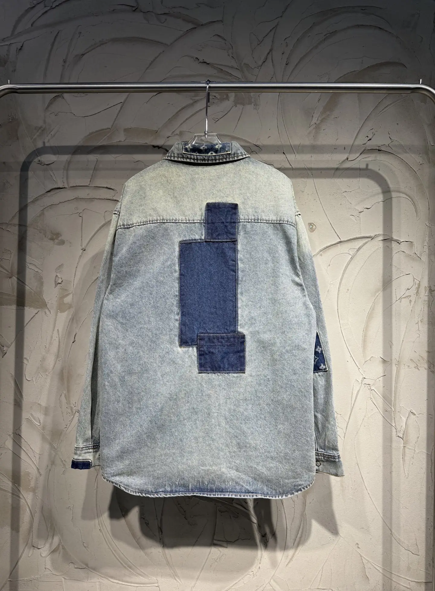 Patchwork Monogram Denim Overshirt D26524361 — view 2