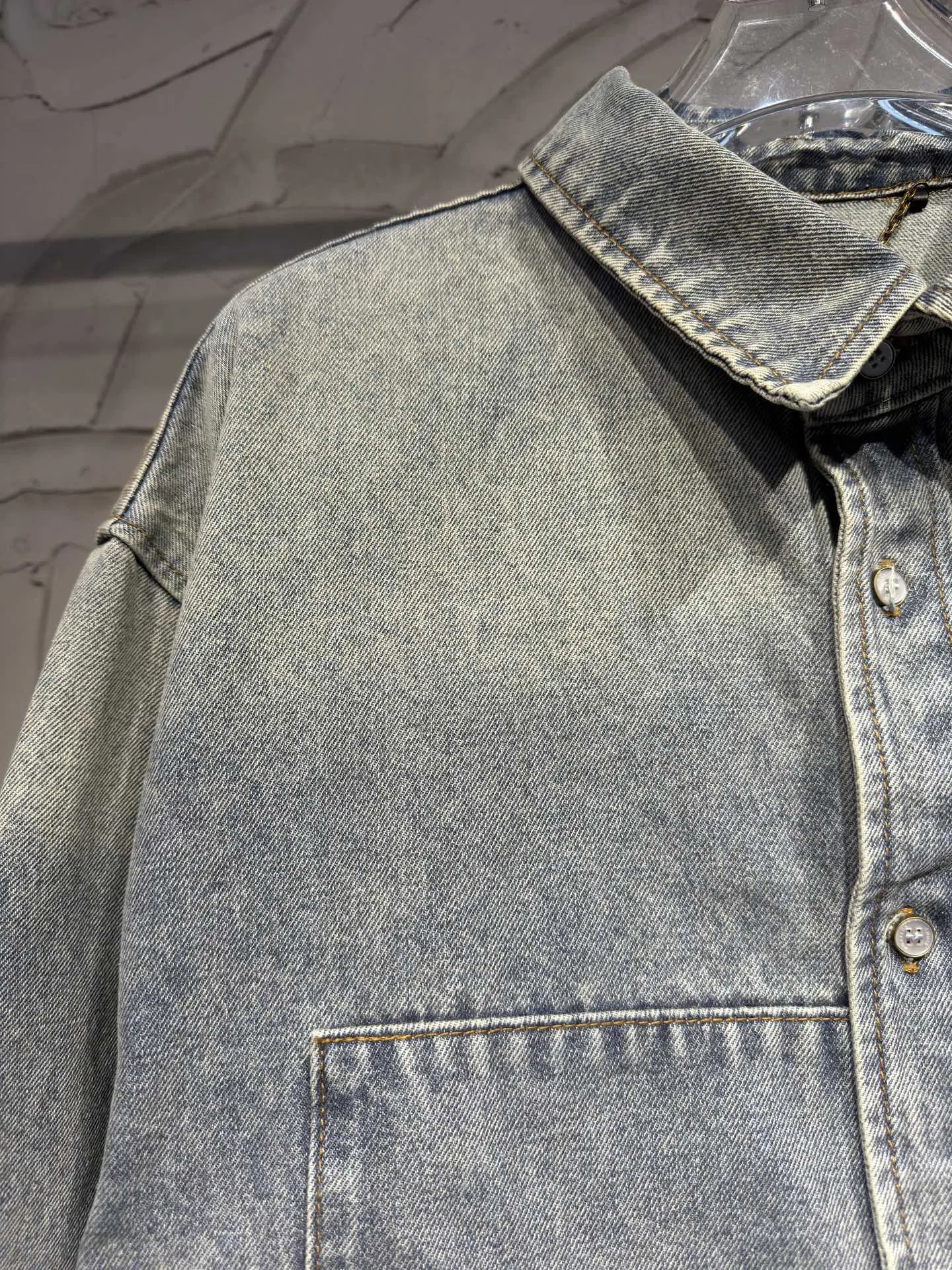 Patchwork Monogram Denim Overshirt D26524361 — view 3