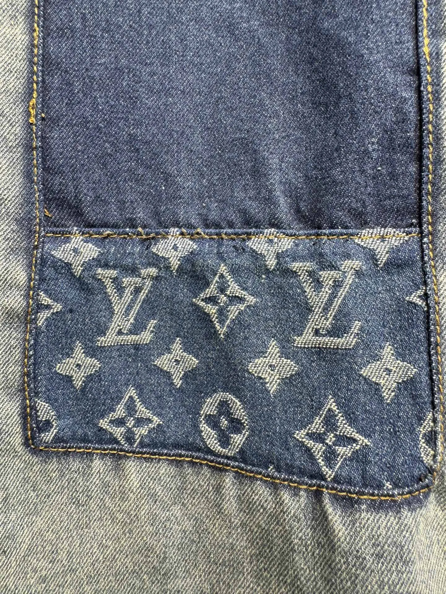 Patchwork Monogram Denim Overshirt D26524361 — view 10