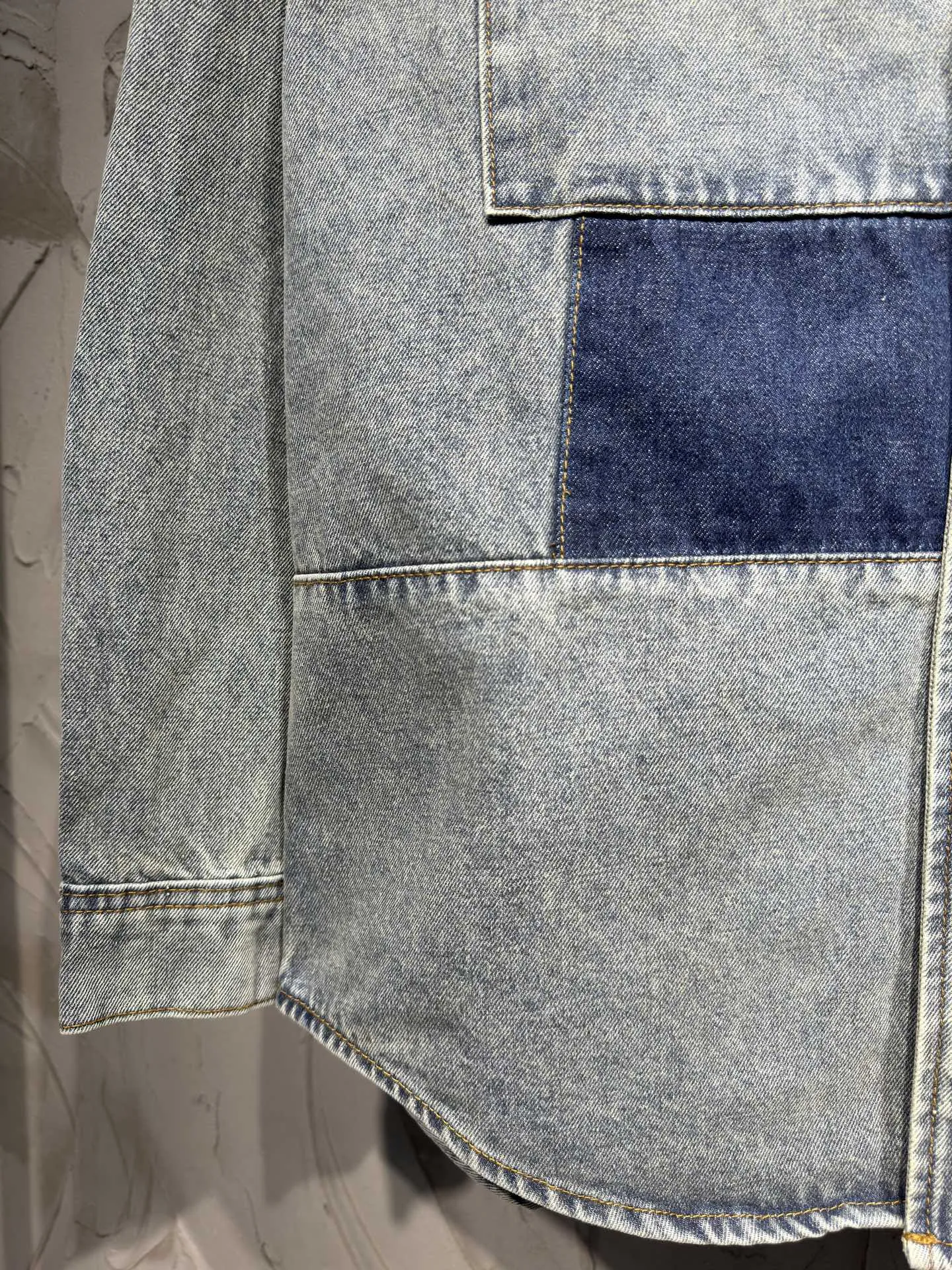 Patchwork Monogram Denim Overshirt D26524361 — view 12