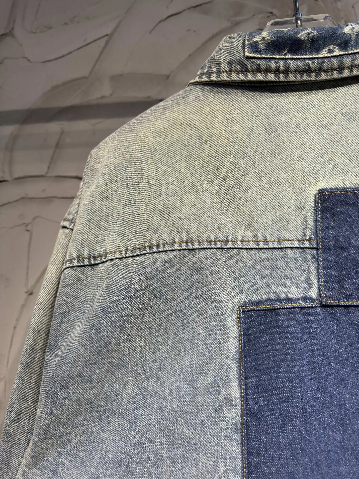 Patchwork Monogram Denim Overshirt D26524361 — view 16